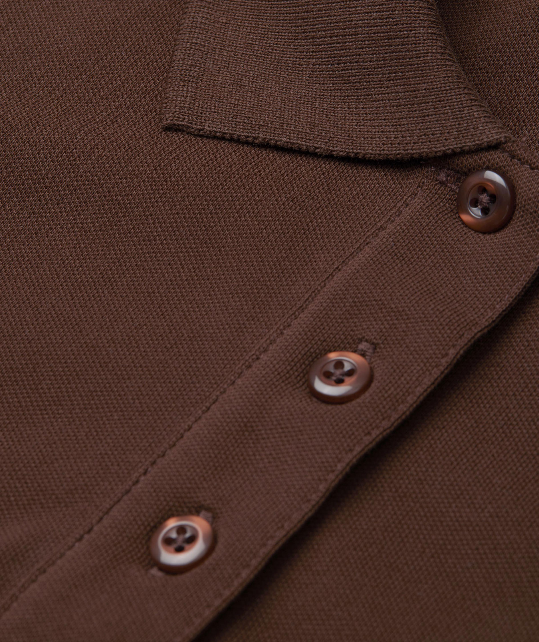 ID women's Pique Polo T-shirt with stretch, Mocca, large image number 3