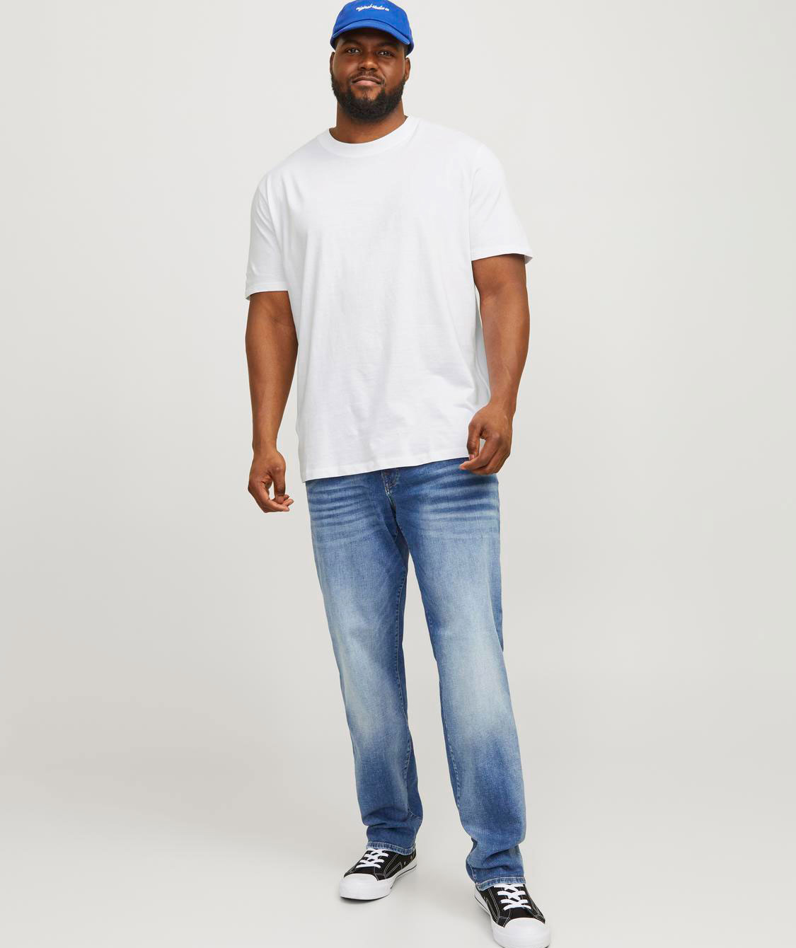 Jack & Jones Plus JJEBRADLEY T-shirt, White, large image number 5