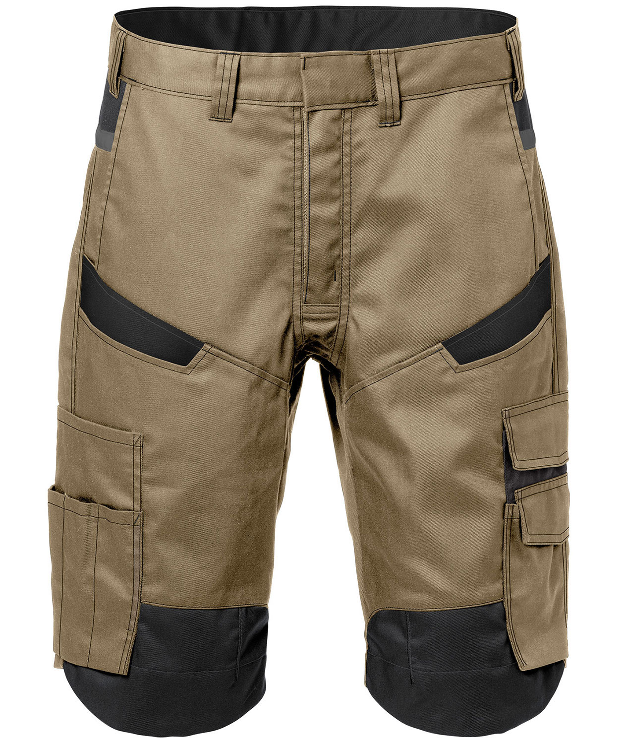 Fristads arbeidsshorts 2562, Khaki/Svart