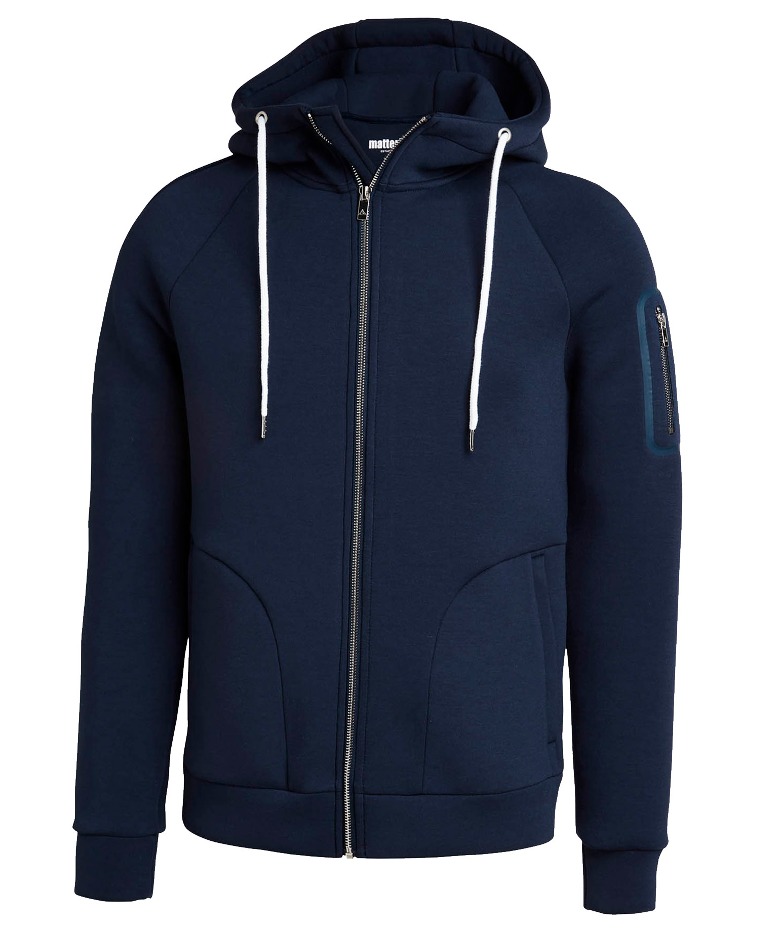Matterhorn Paccard hoodie med dragkedja, Navy