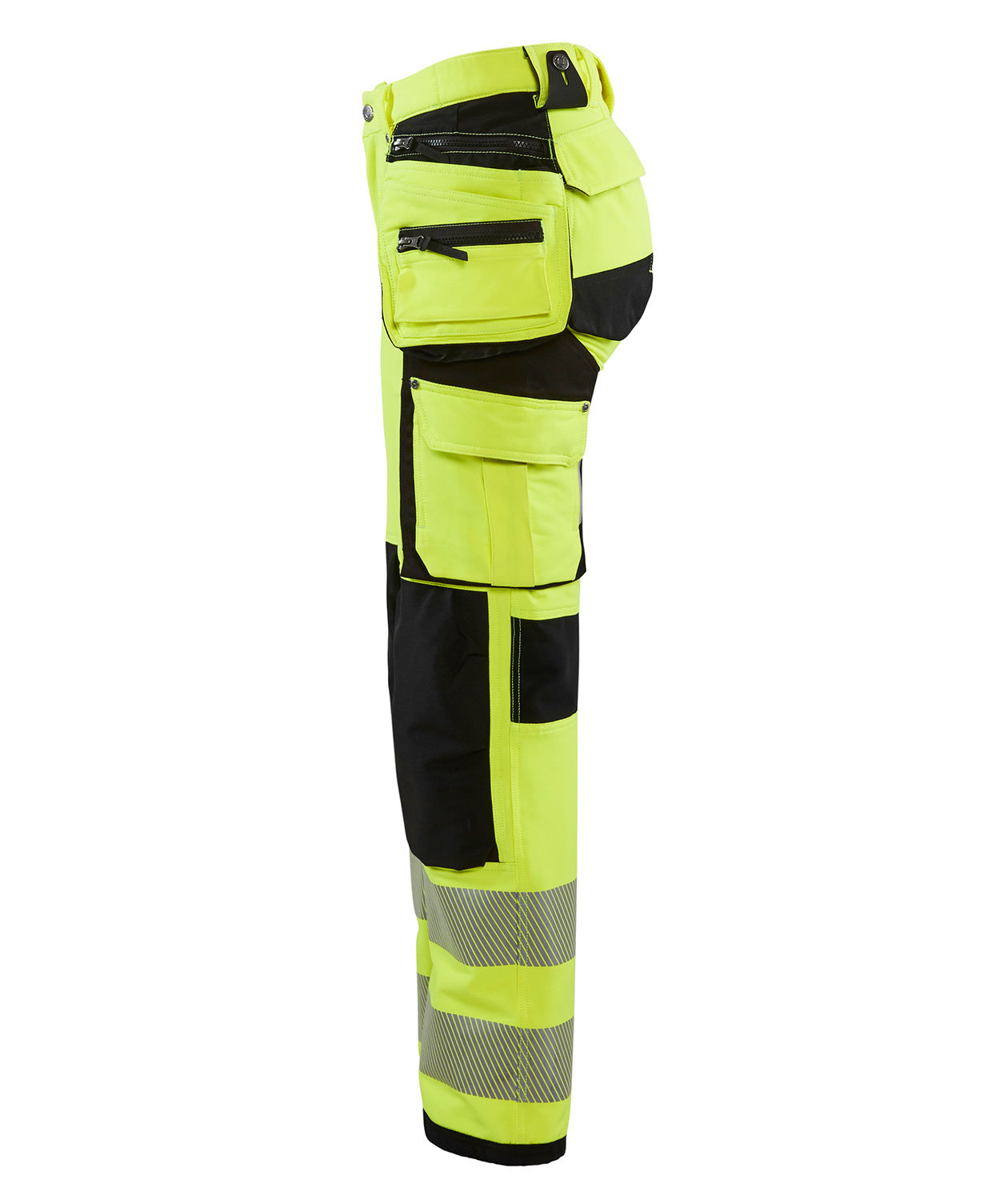 Bl&aring;kl&auml;der Damen Handwerkerhose full stretch, Hi-vis Gelb/Schwarz, large image number 3