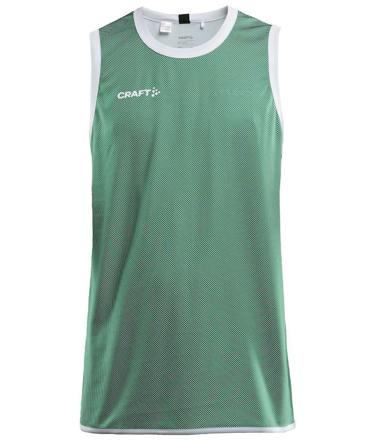 Craft Progress vendbar Basket tank top, Team green/white