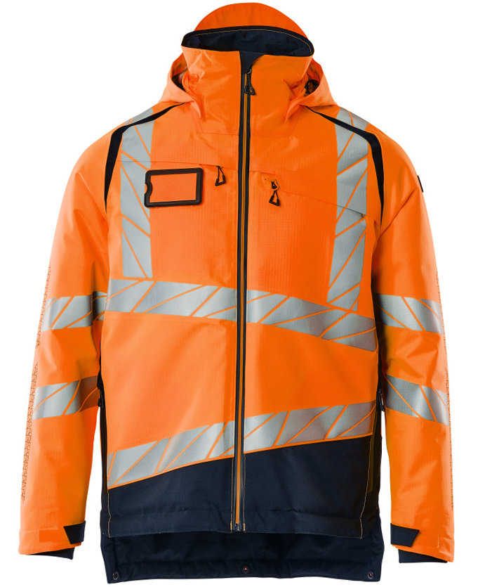 Mascot Accelerate Safe vinterjakke, Hi-vis Orange/M&oslash;rk Marine, Hi-vis Orange/M&oslash;rk Marine, swatch