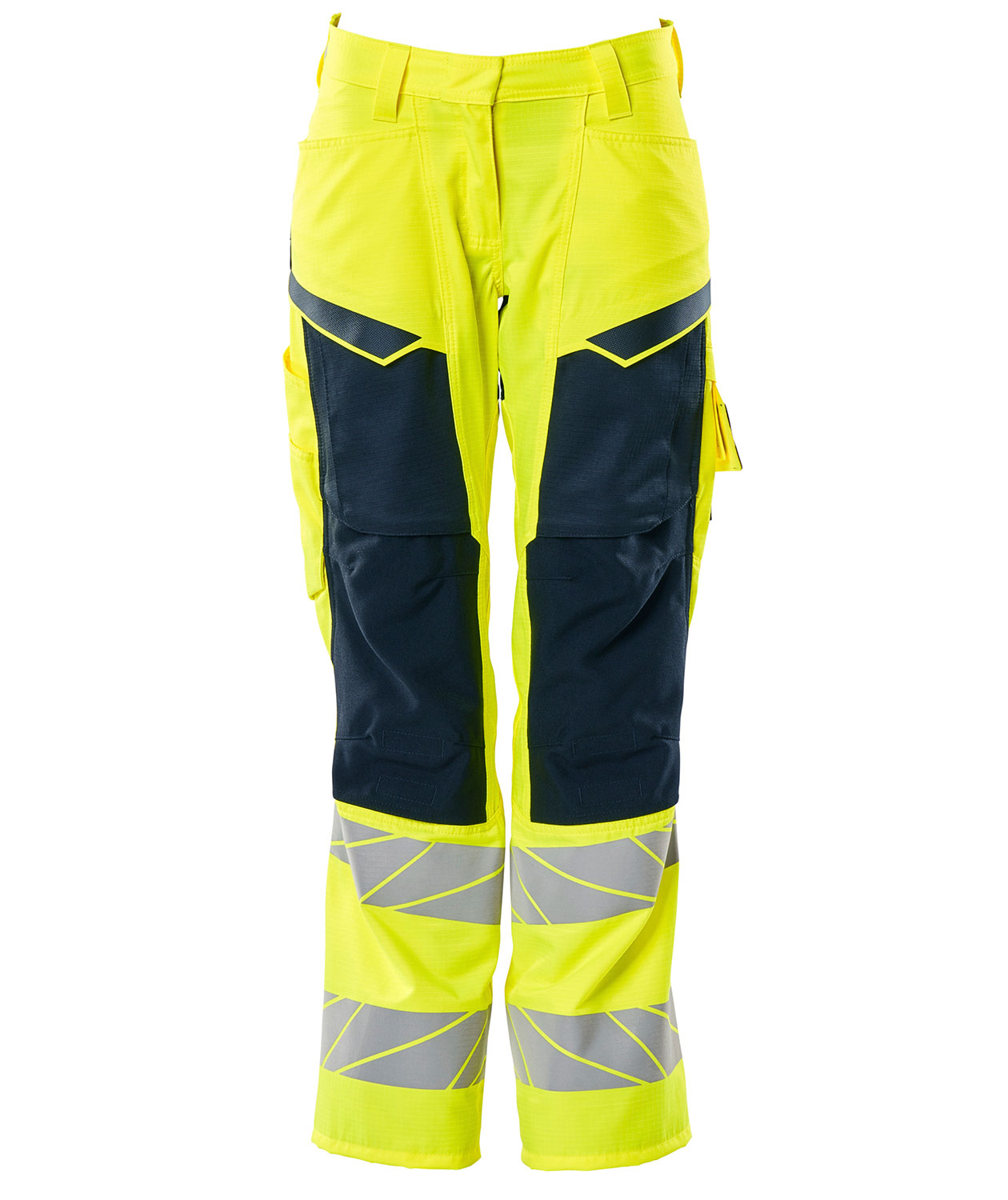 Mascot Accelerate Safe women's work trousers, Hi-Vis Yellow/Dark Marine, Hi-Vis Yellow/Dark Marine, swatch