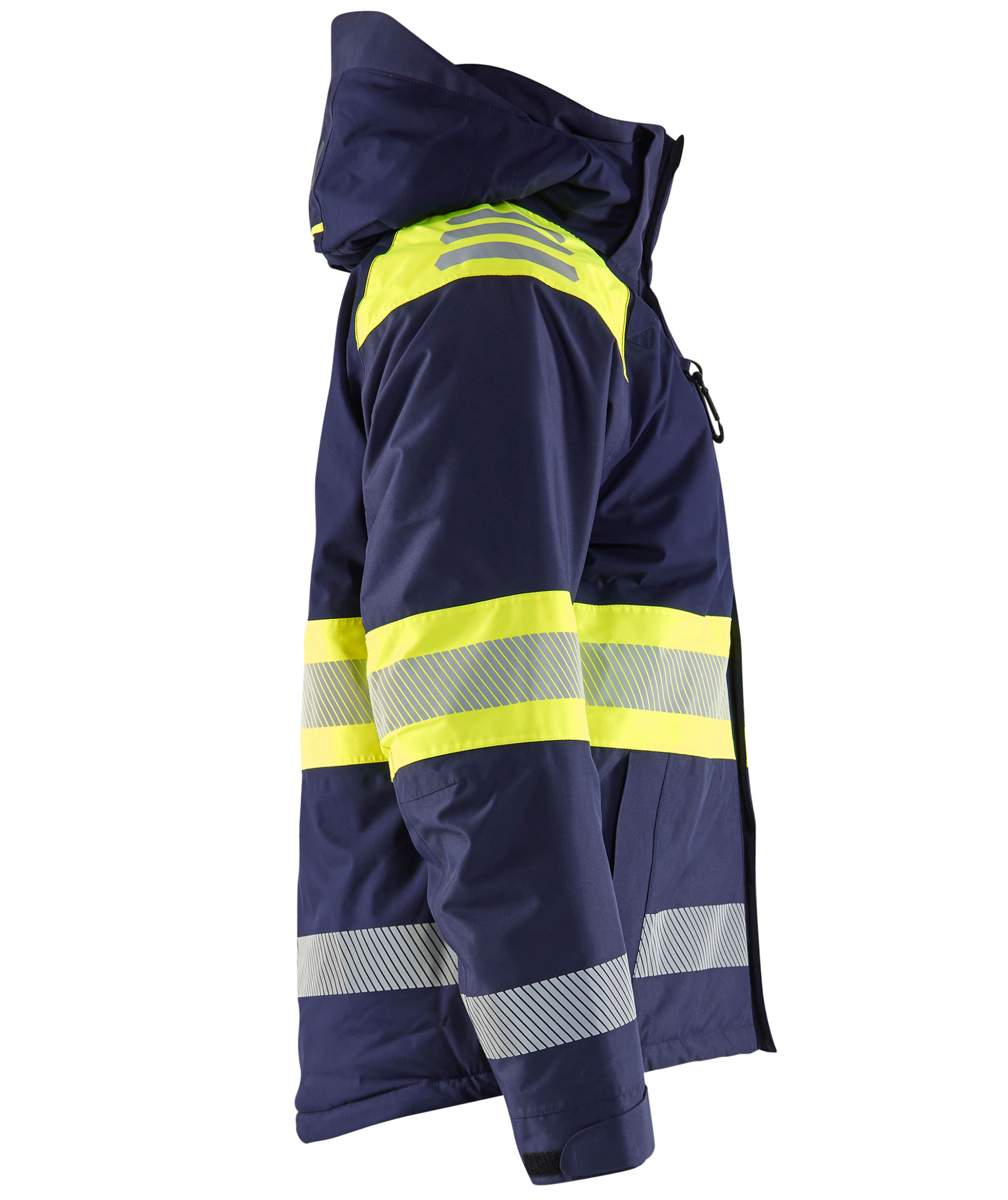 Bl&aring;kl&auml;der vinterjakke, Marine/Hi-Vis gul, large image number 3