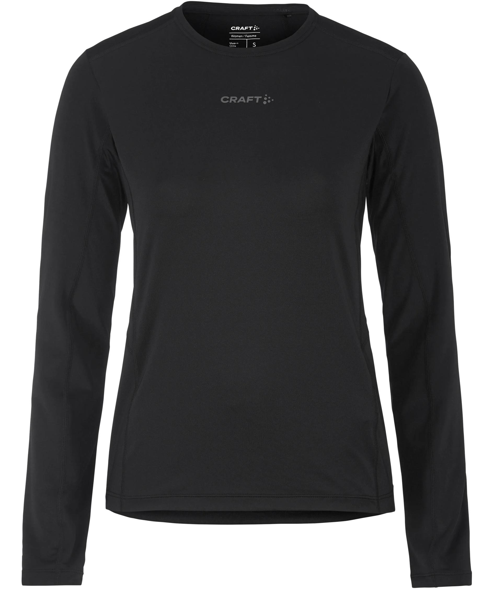 Craft ADV Essence l&aring;ng&auml;rmad T-shirt dam, Black