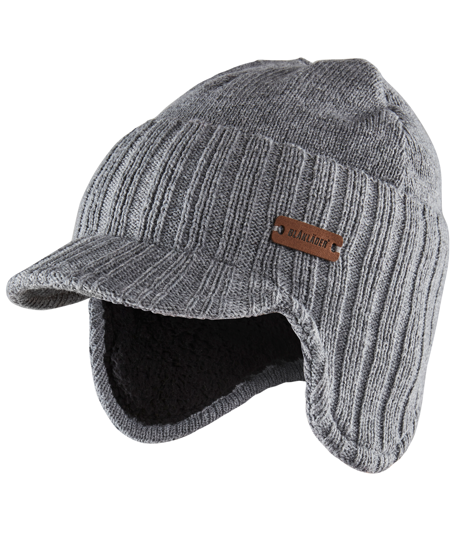 Bl&aring;kl&auml;der vinter keps, Svart fl&auml;ckig