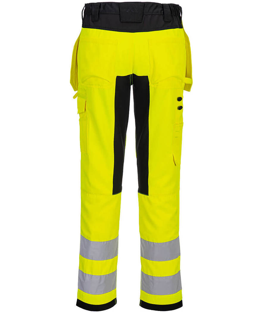Portwest WX2 Eco hantverksbyxa, Varsel Gul/Svart