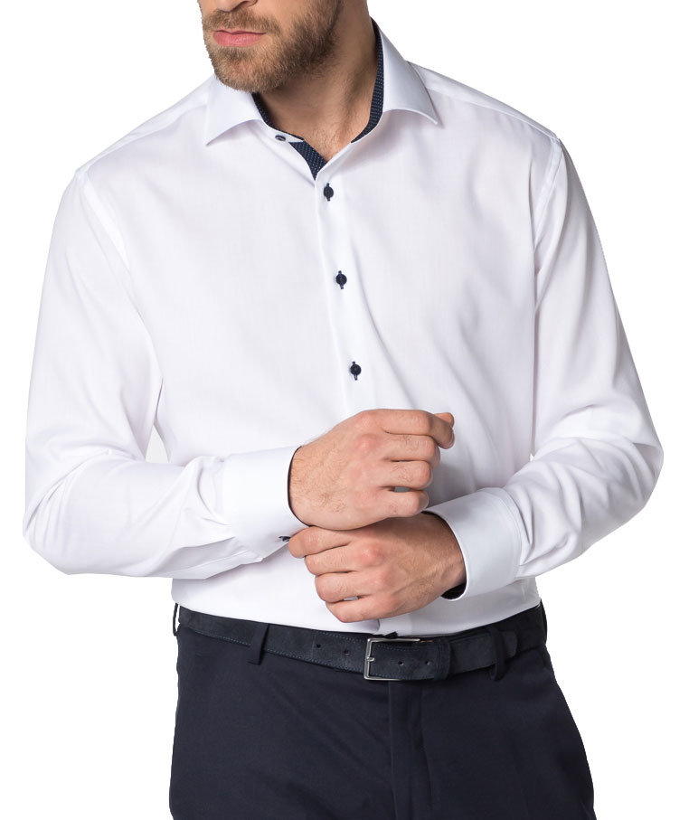 Eterna Fein Oxford Modern fit skjorte, White 
