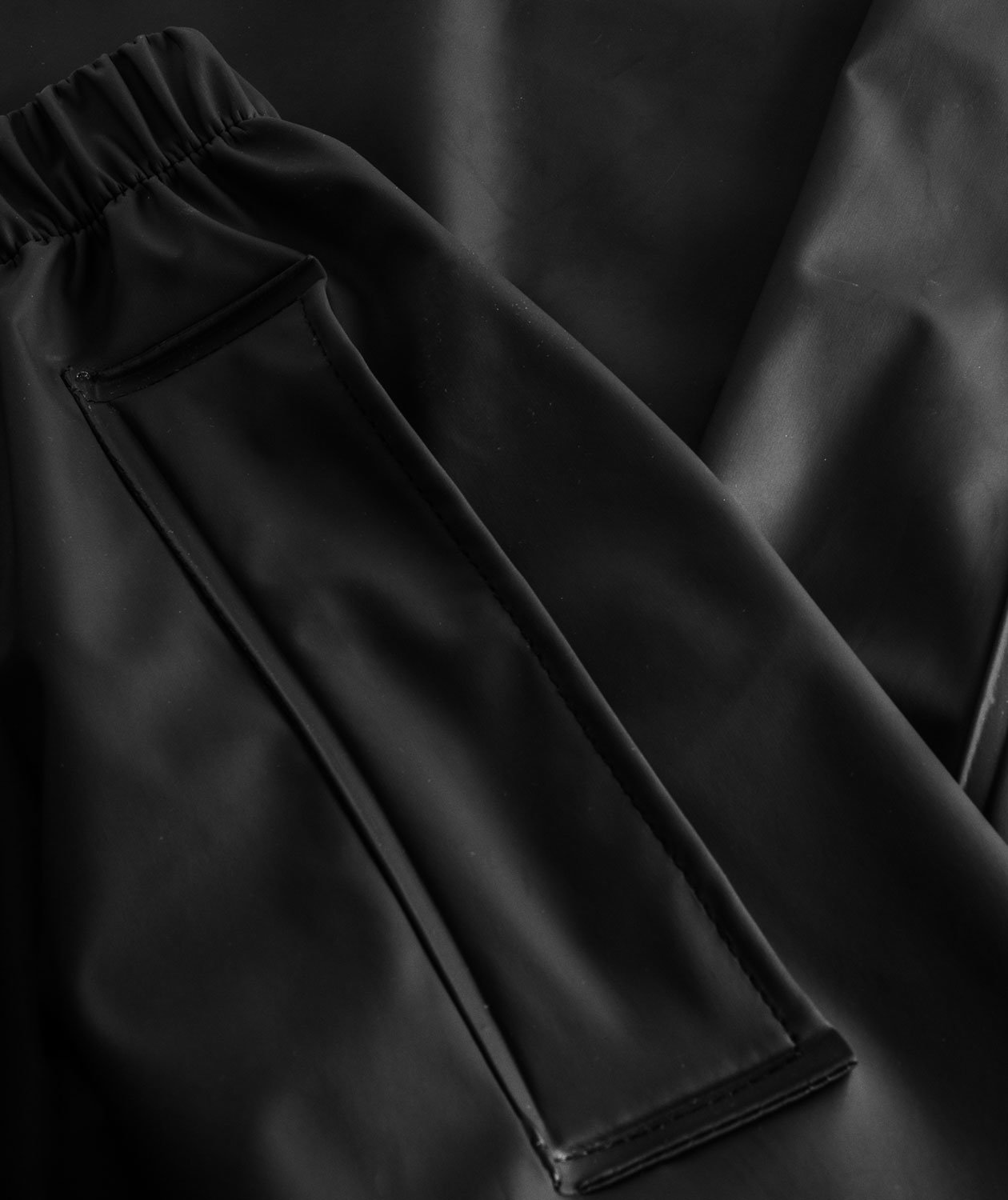 Lyngs&oslash;e PU regnbukser, Sort, large image number 1