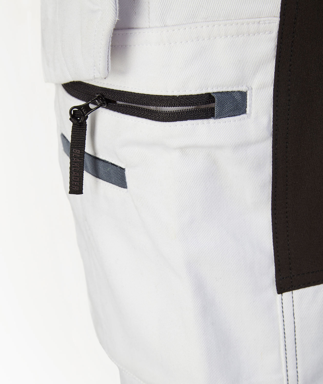 Bl&aring;kl&auml;der hantverksbyxa, Vit, large image number 5