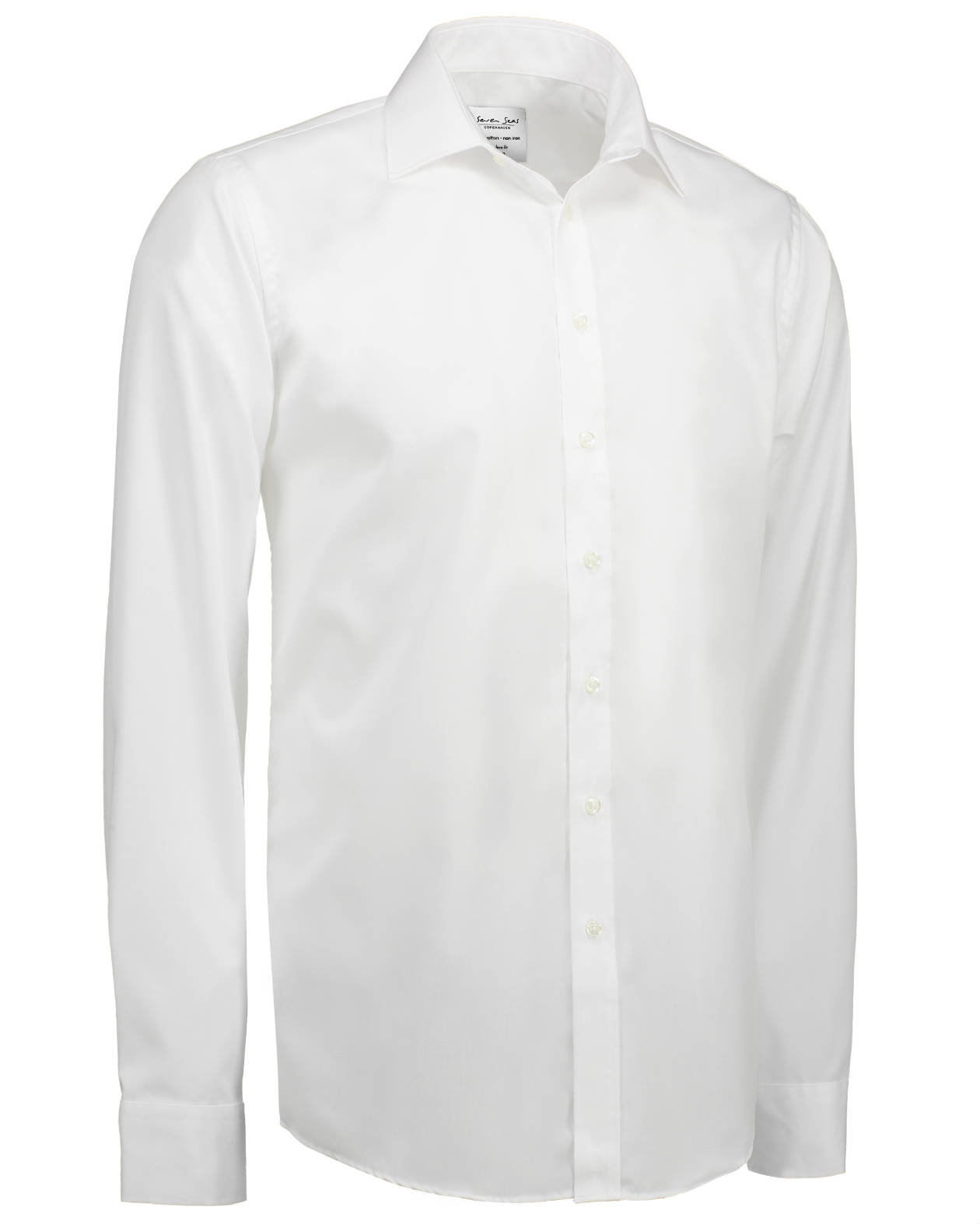 Seven Seas Fine Twill Slim fit shirt, White, large image number 2