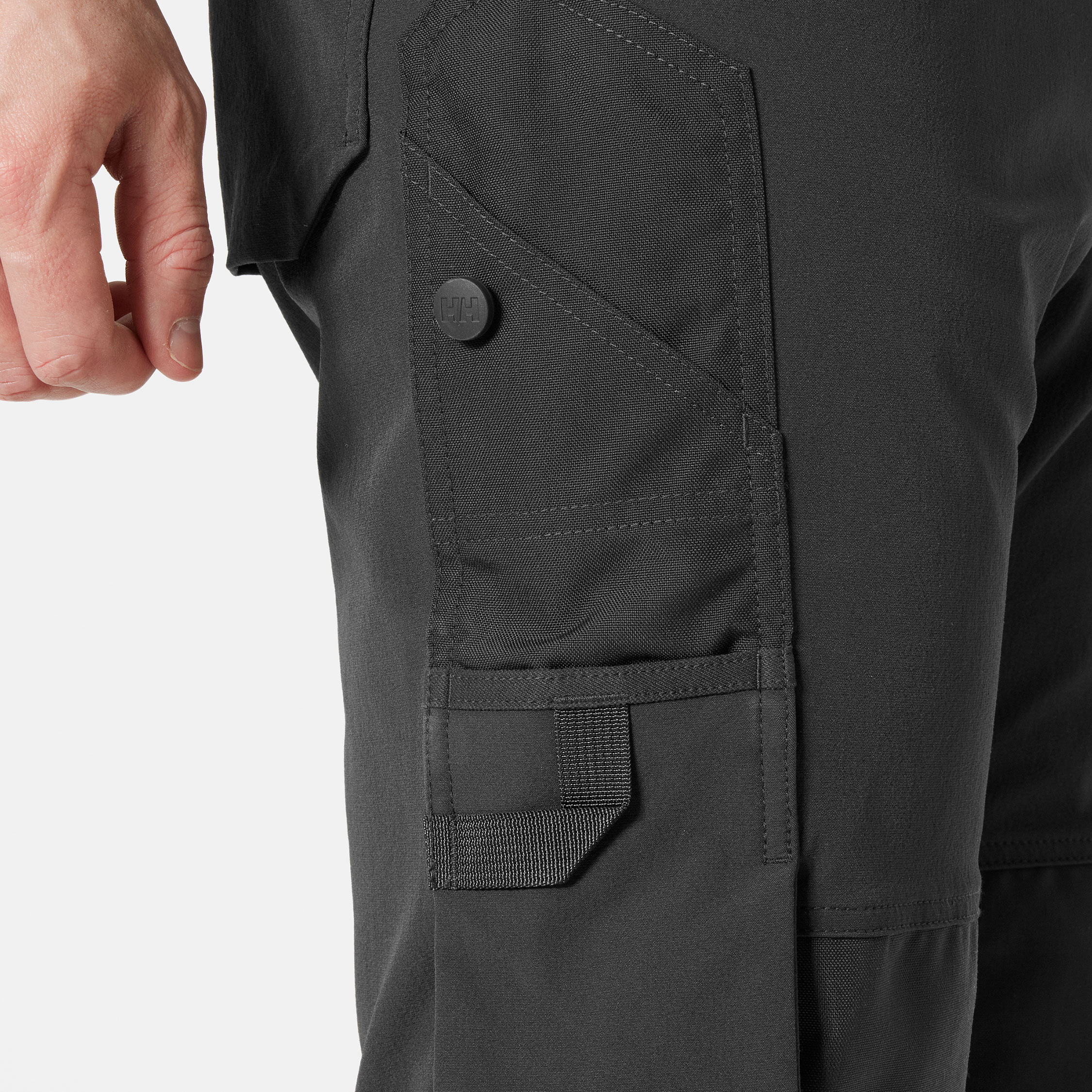 Helly Hansen Alna 4X work trousers full stretch, Hi-vis Orange/Ebony, large image number 4