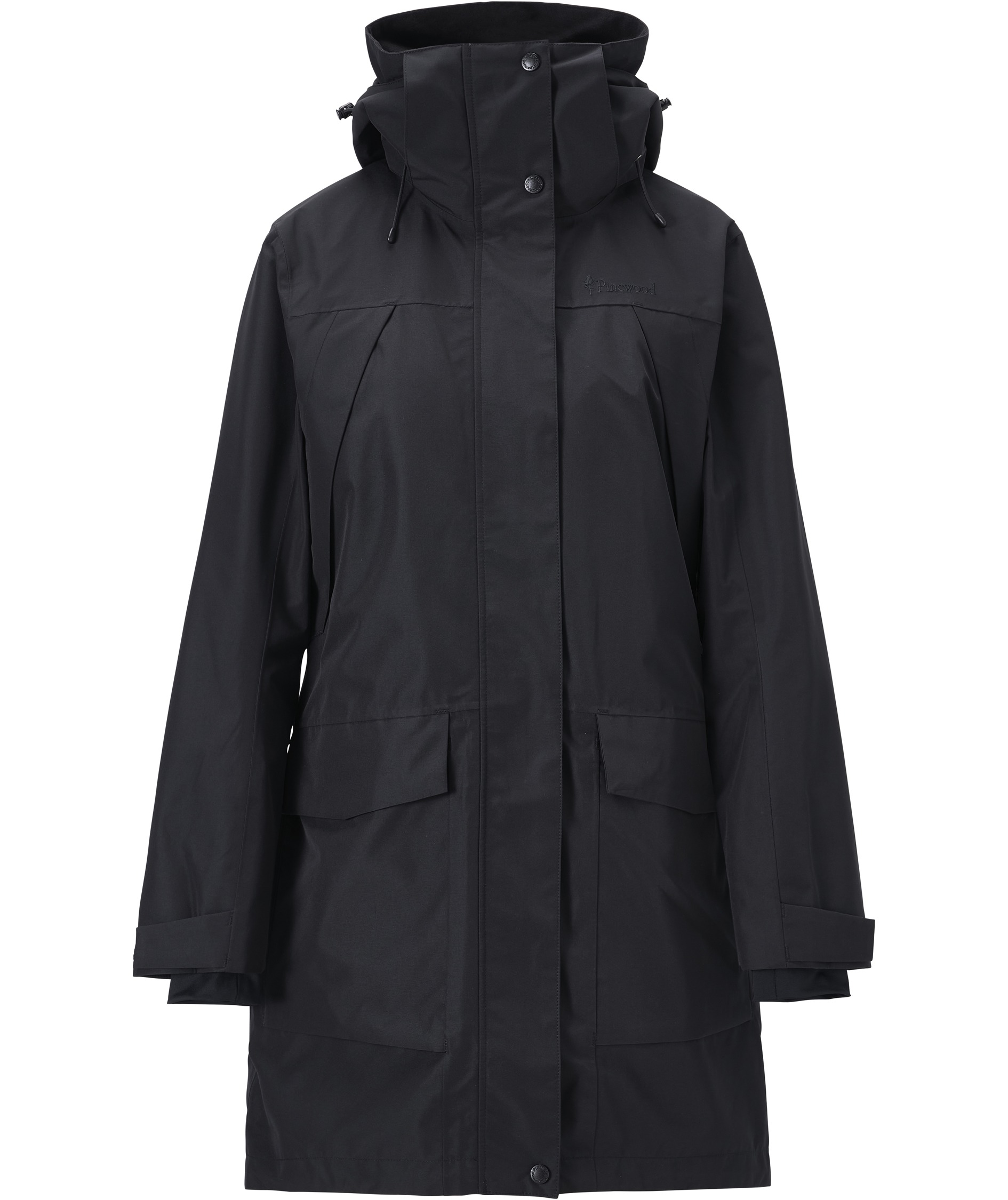 Pinewood dame regnparka, Black, Black, swatch