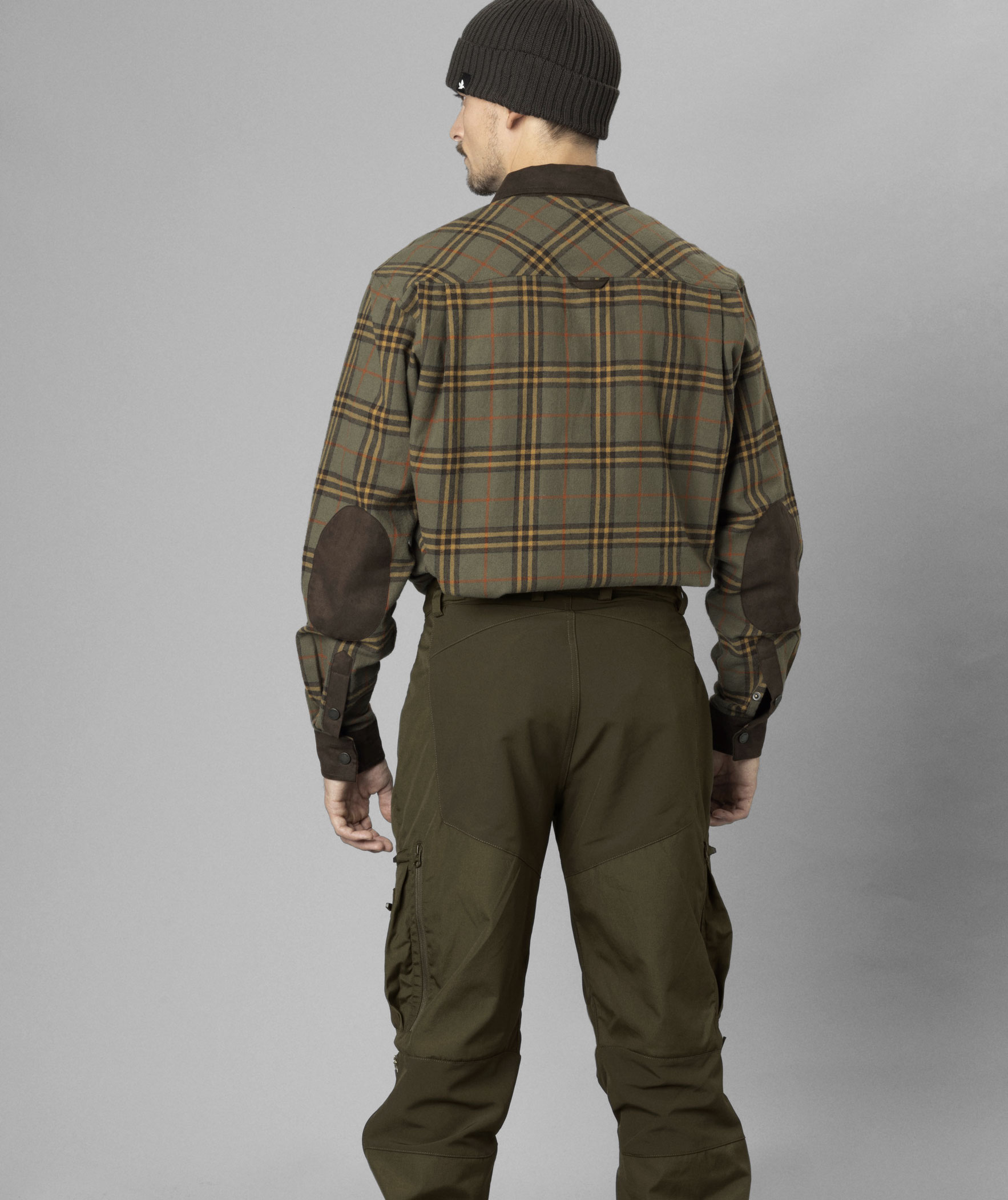 Seeland Banff lumberjack shirt, Grape leaf/Terracotta check, large image number 3