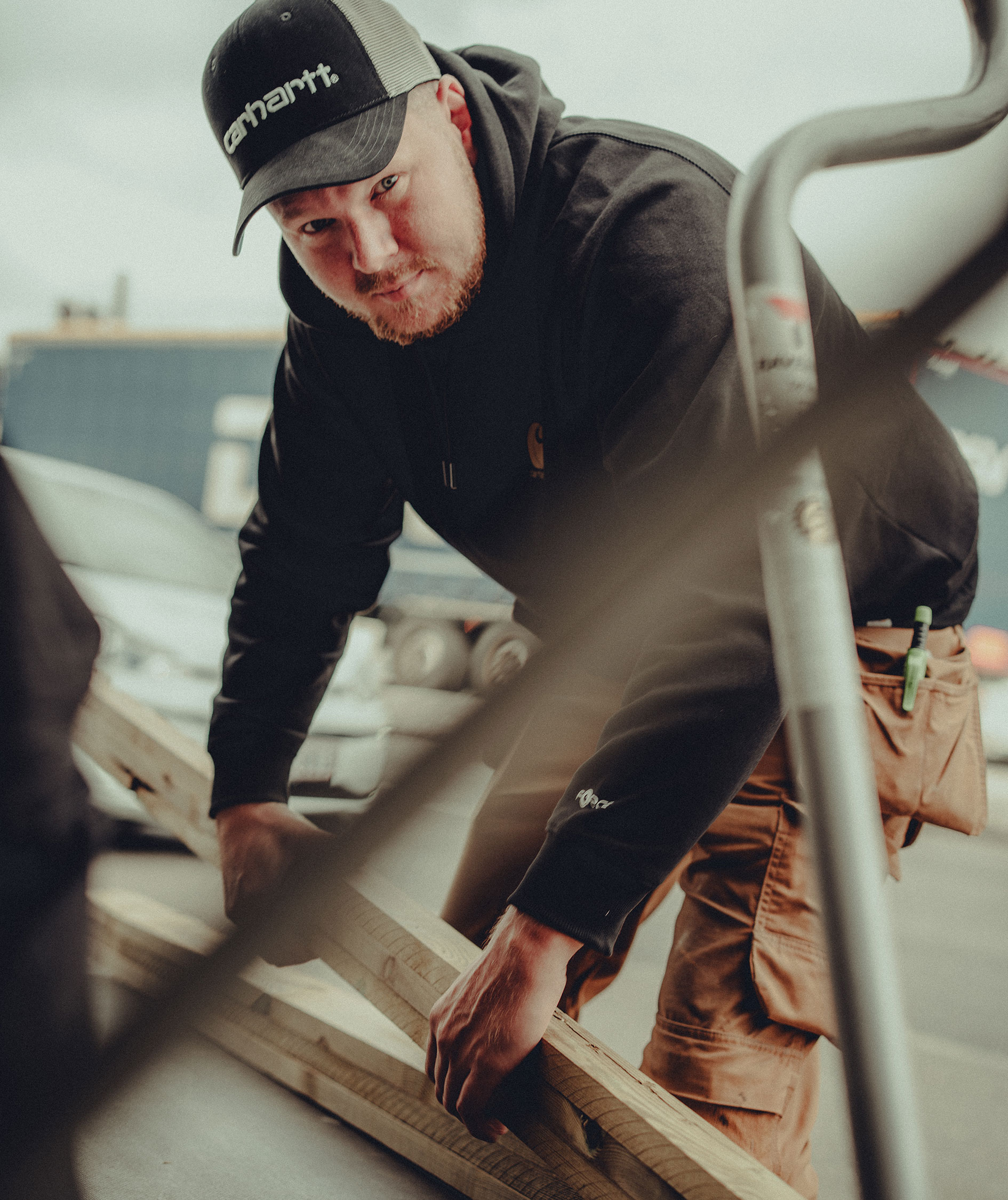 Carhartt Dunmore cap, Black/Dark Horizon Blue