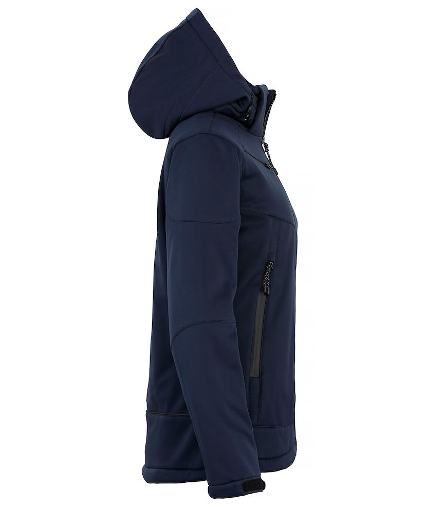 Clique Grayland dame softshelljakke, Dark navy, large image number 2