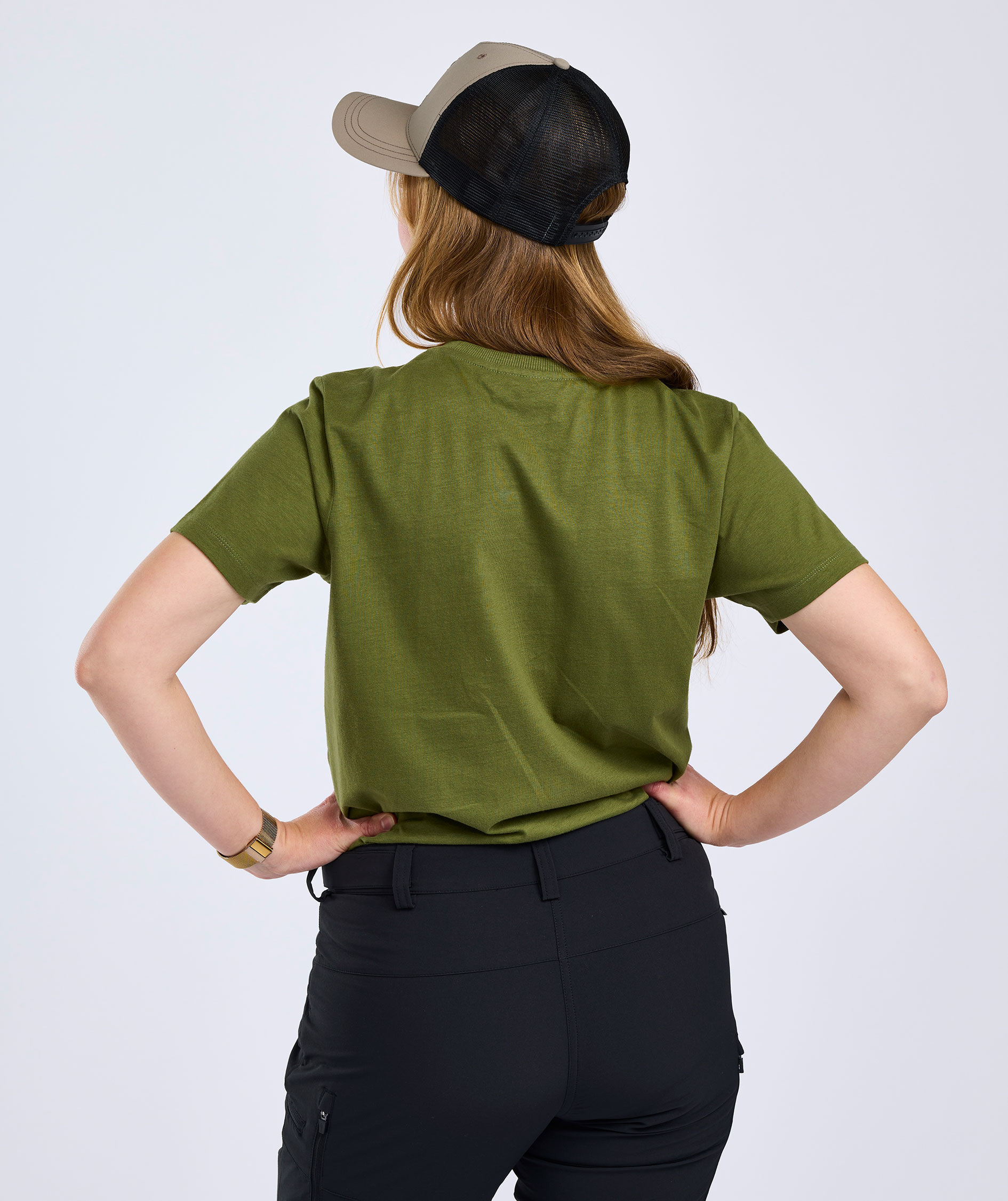 Pinewood Outdoor Life dame T-shirt, Pine green, large image number 2