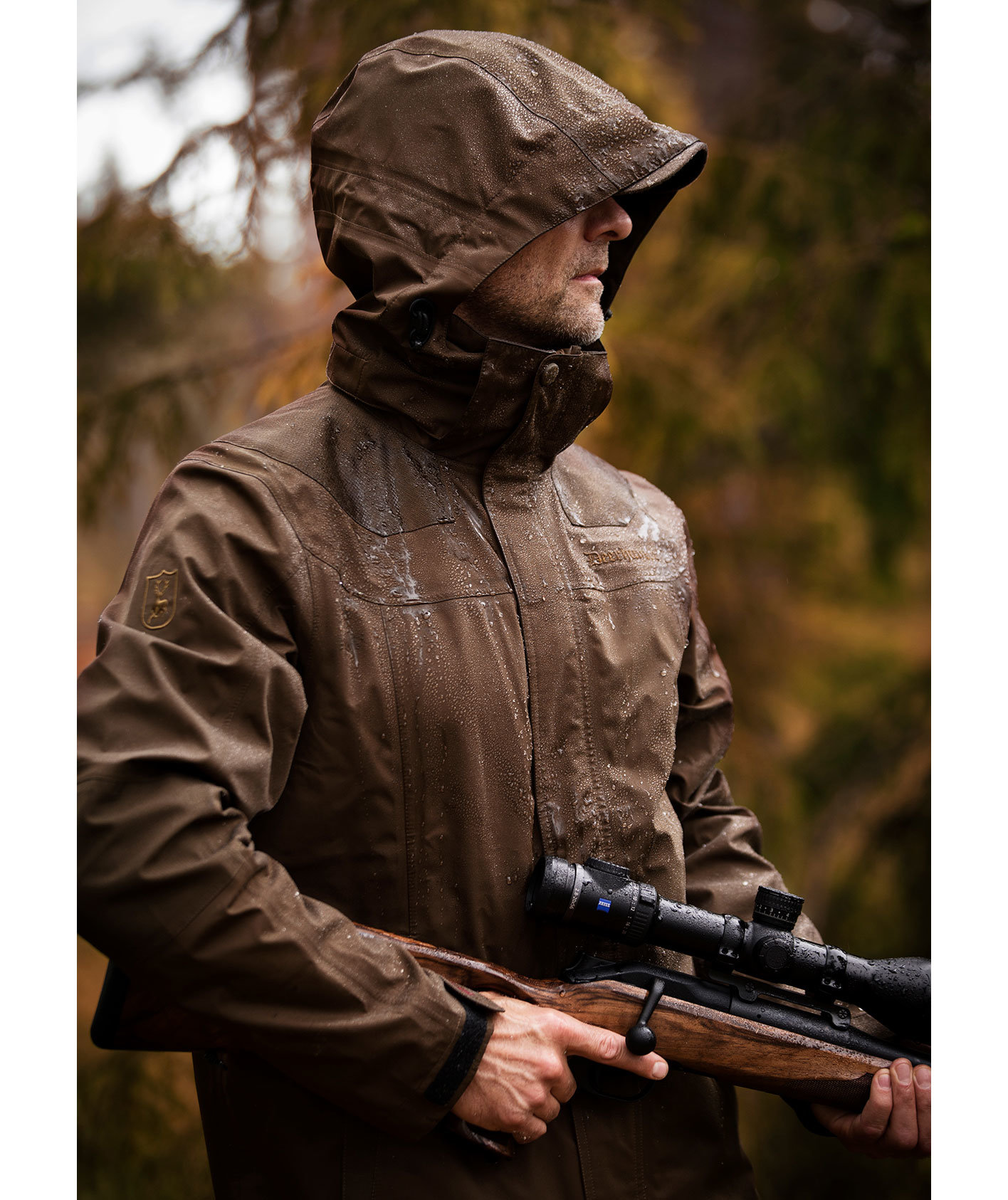 Deerhunter Track regnjacka, Brun, large image number 4