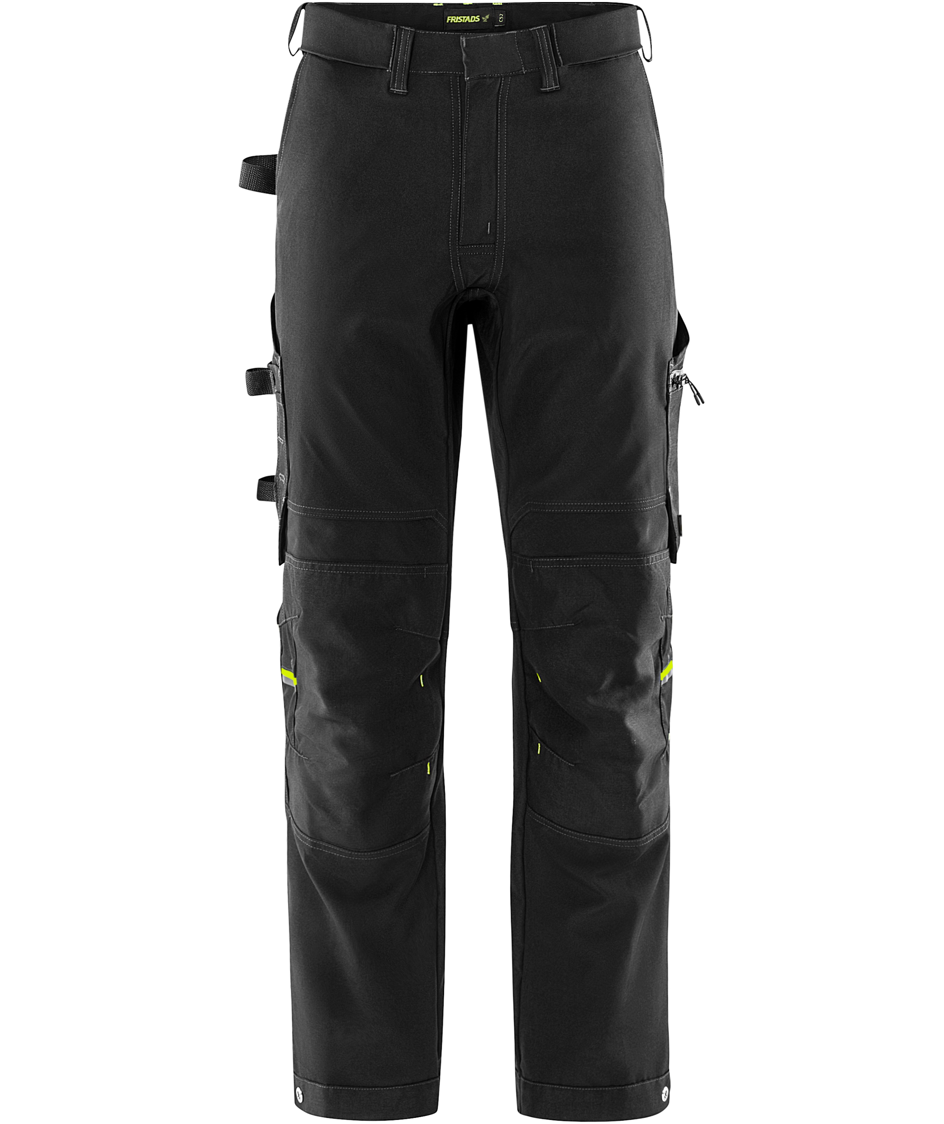 Fristads Flex h&aring;ndverksbukse 2801 GHST full stretch, Svart, large image number 2