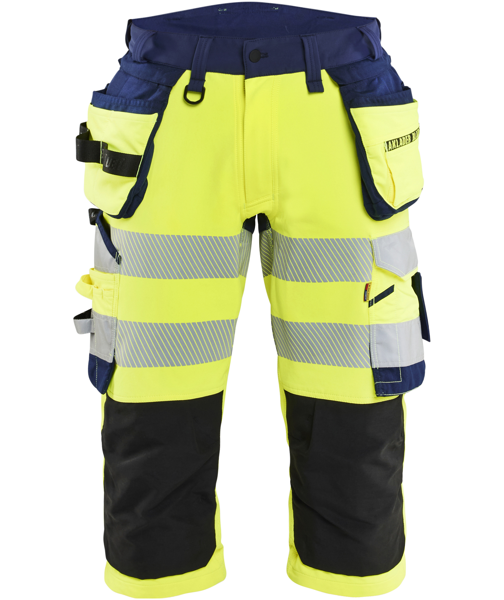 Bl&aring;kl&auml;der hantverkspiratbyxa full stretch, Varsel yellow/marinbl&aring;