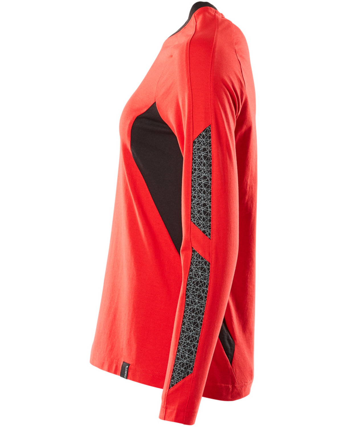 Mascot Accelerate langermet dame T-skjorte, Signal r&oslash;d/svart, large image number 3