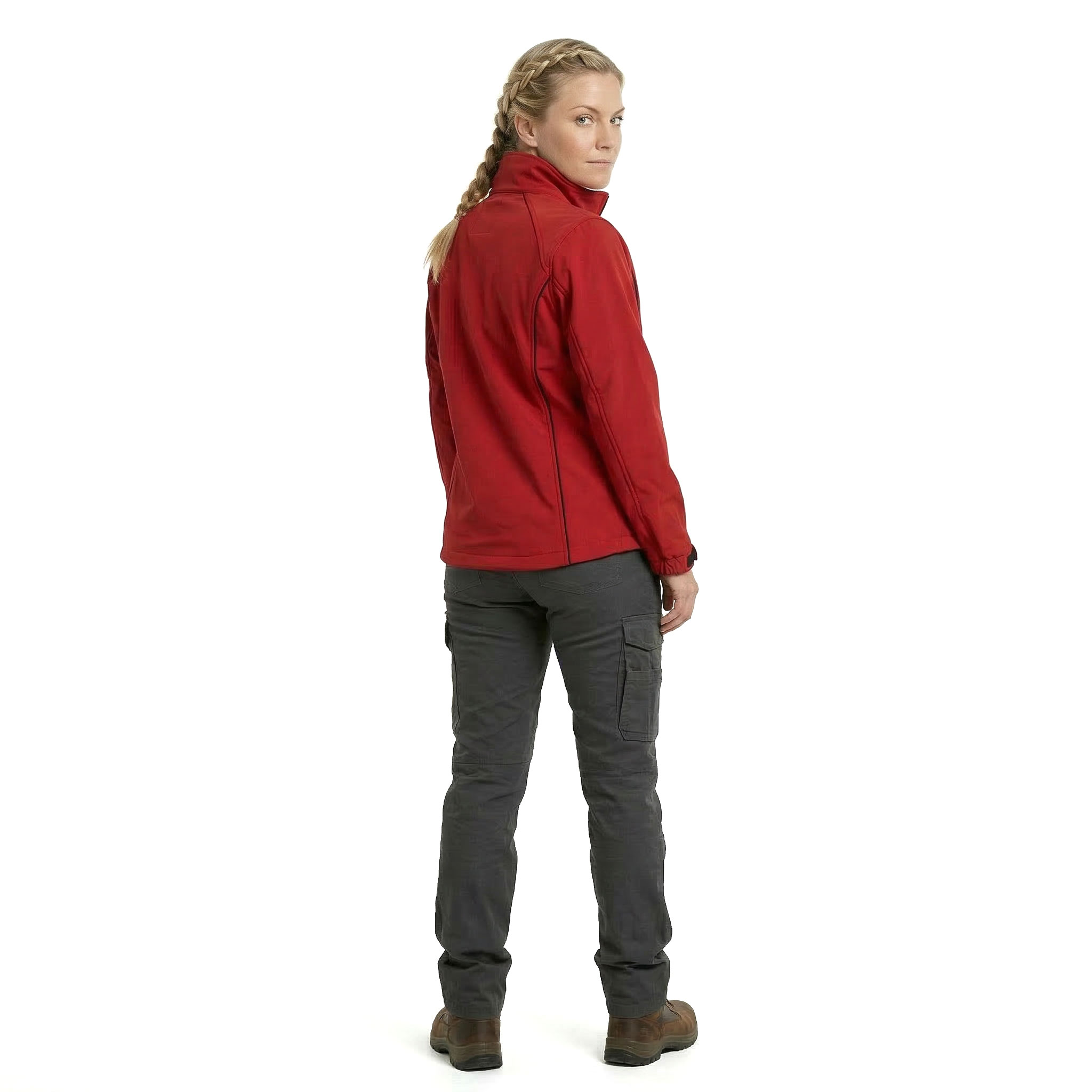 Ocean women's softshell jacket, Red, large image number 3