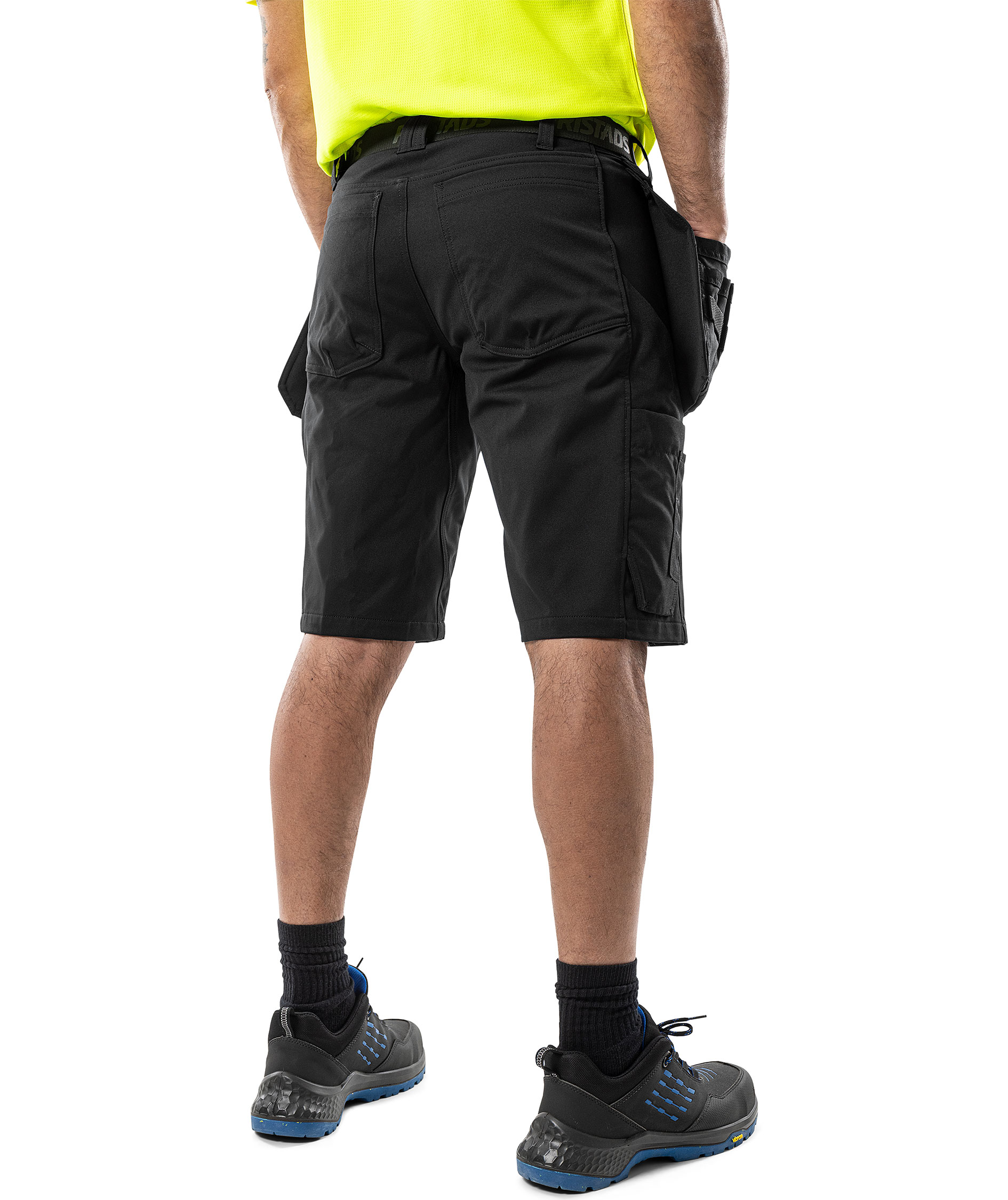 Fristads h&aring;ndverkershorts 2831 GSTT full stretch, Svart, large image number 4