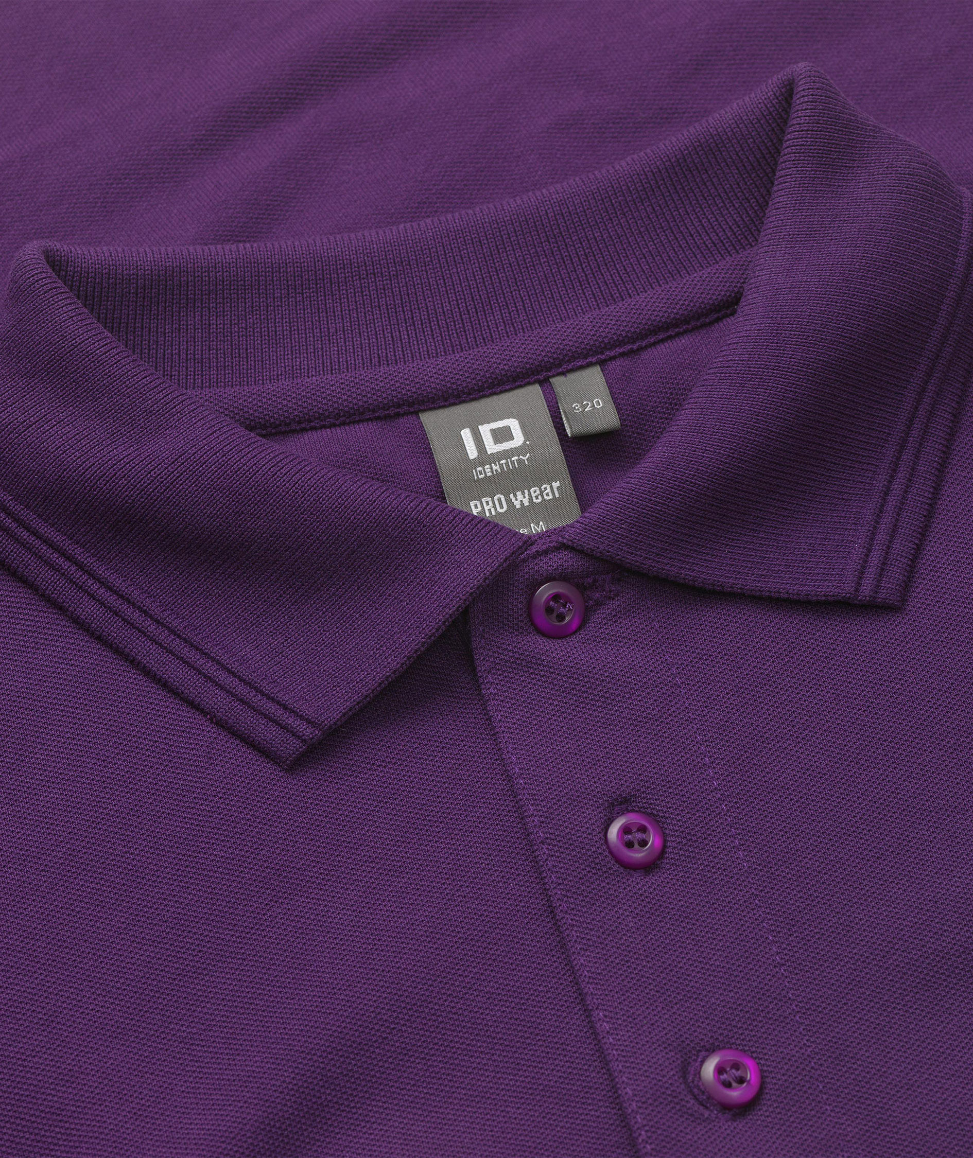 ID PRO Wear Polo T-shirt med brystlomme, Lilla, large image number 3