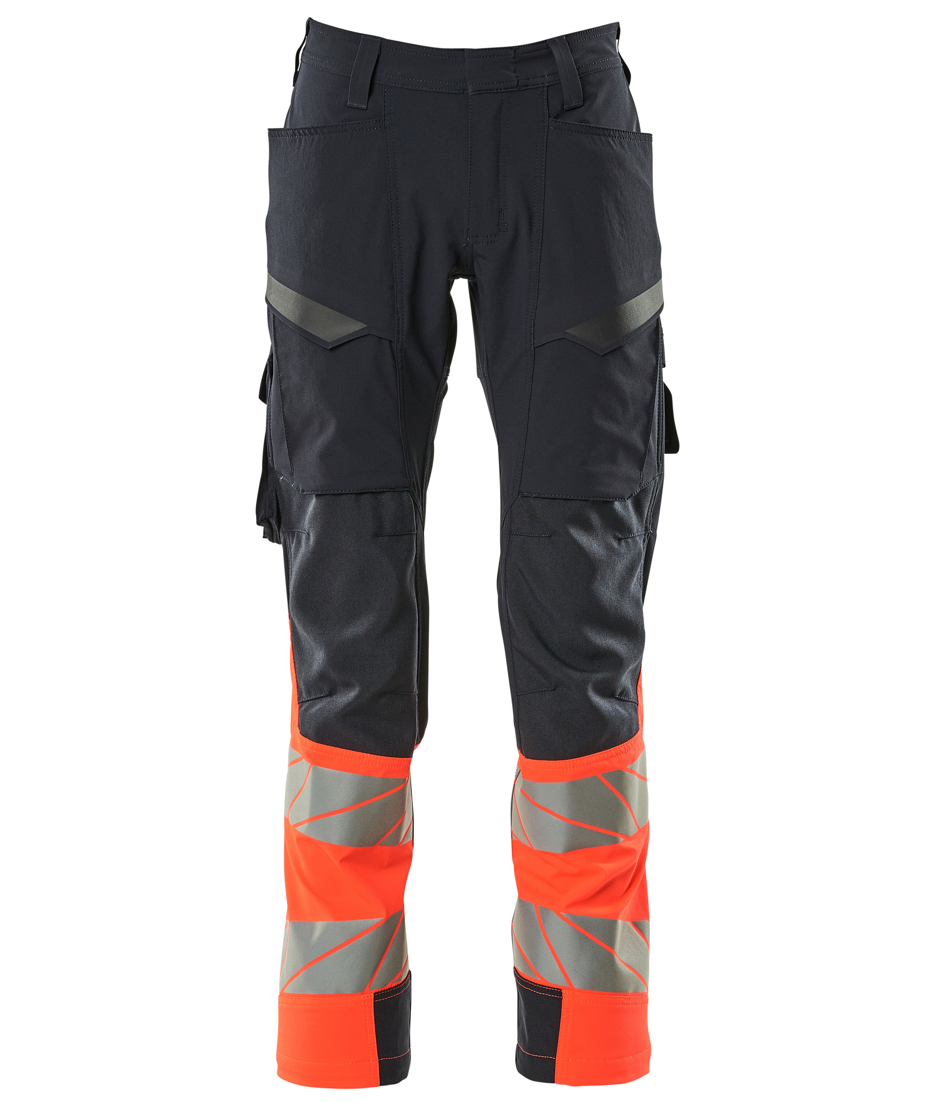 Mascot Accelerate Safe service trousers full stretch, Dark Marine/Hi-Vis Red, Dark Marine/Hi-Vis Red, swatch