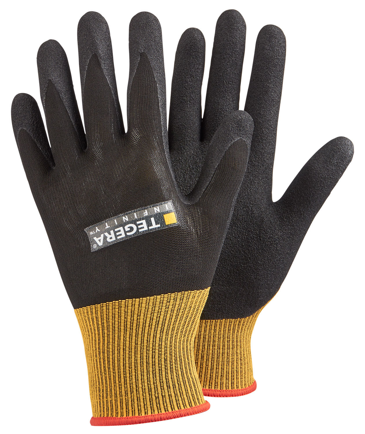 Tegera 8801 Infinity Arbeitshandschuhe, Schwarz/Gelb