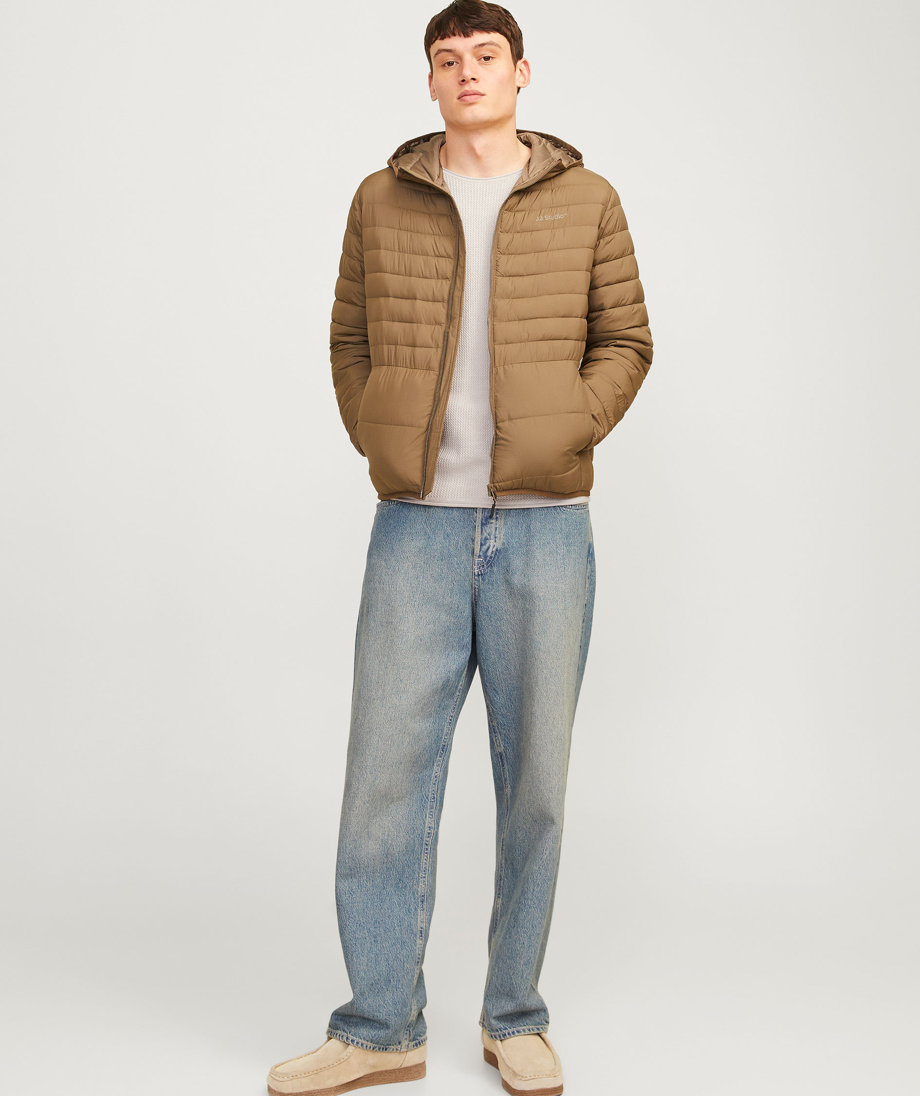 Jack & Jones JJECOOPER knitted pullover, Oatmeal Melange, large image number 6