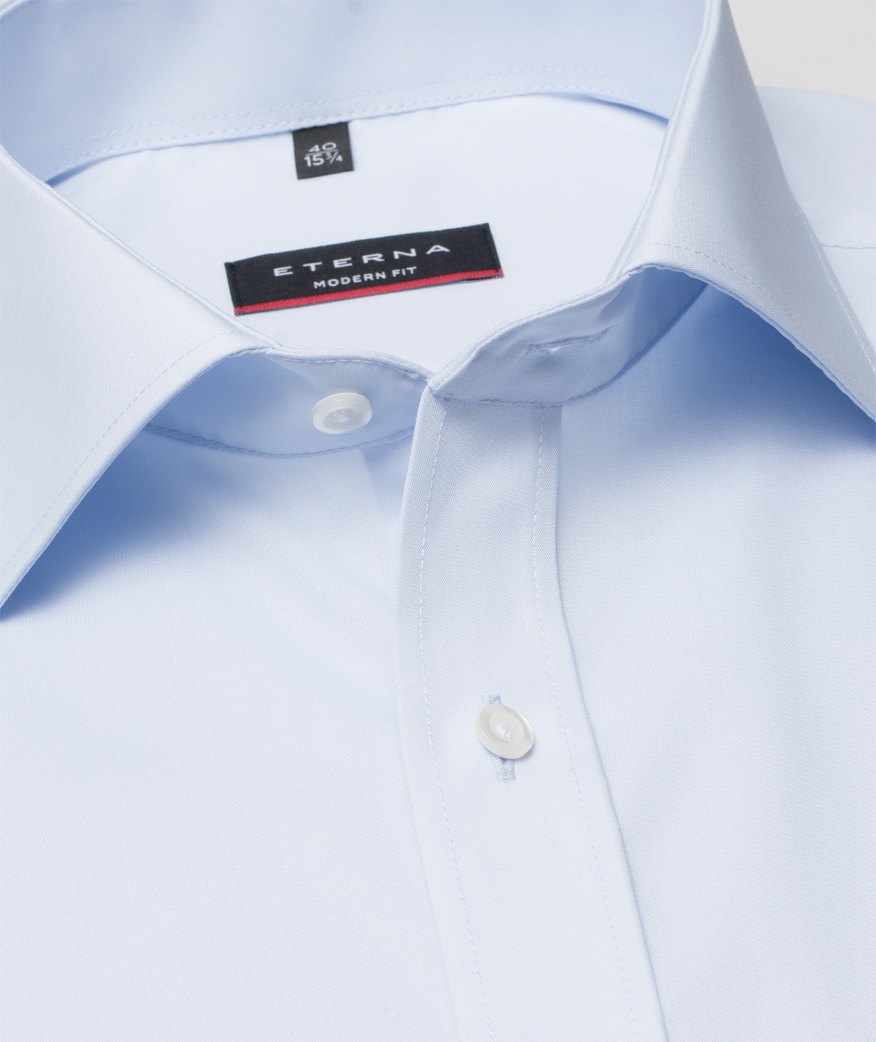 Eterna Uni Modern fit Poplin shirt, Lightblue, large image number 3