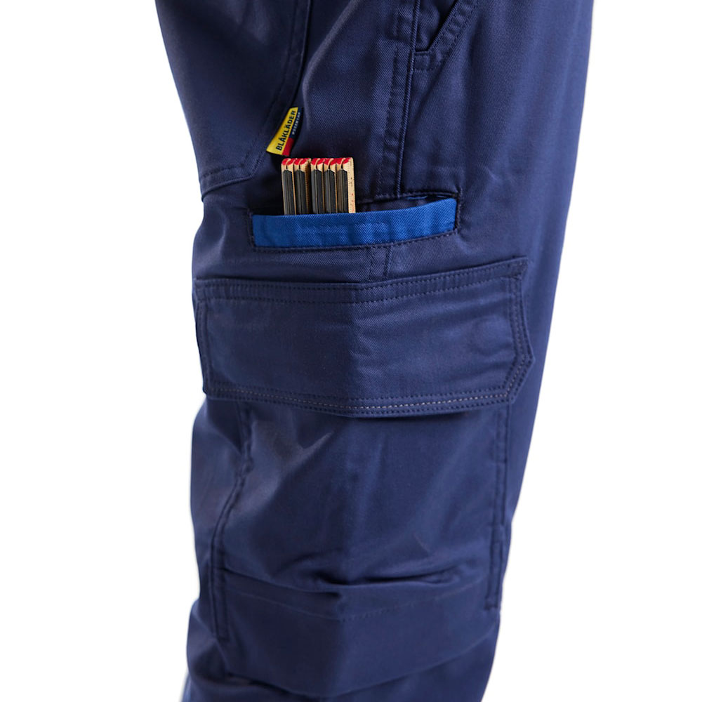 Bl&aring;kl&auml;der arbetsbyxa, Marinbl&aring;/Koboltbl&aring;, large image number 3