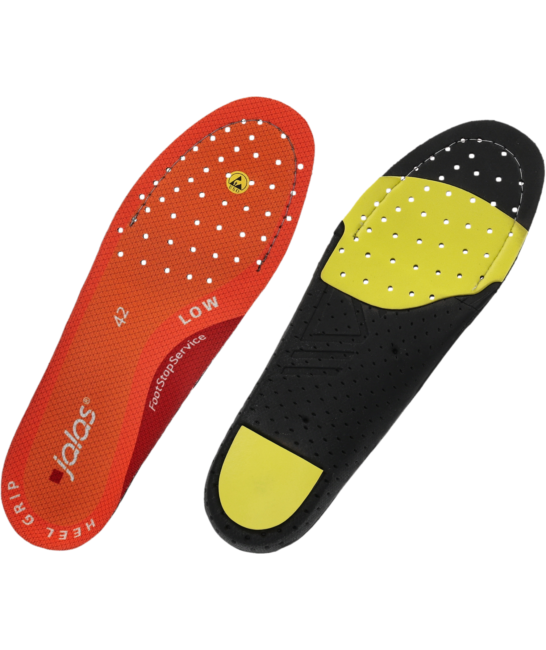 Jalas l&aring;g h&aring;lfotsst&ouml;d inl&auml;ggssulor, Svart