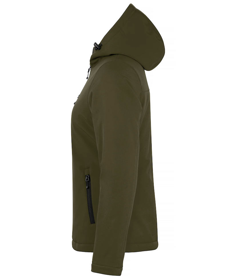 Clique fodrad softshelljacka dam, Fog Green, large image number 3