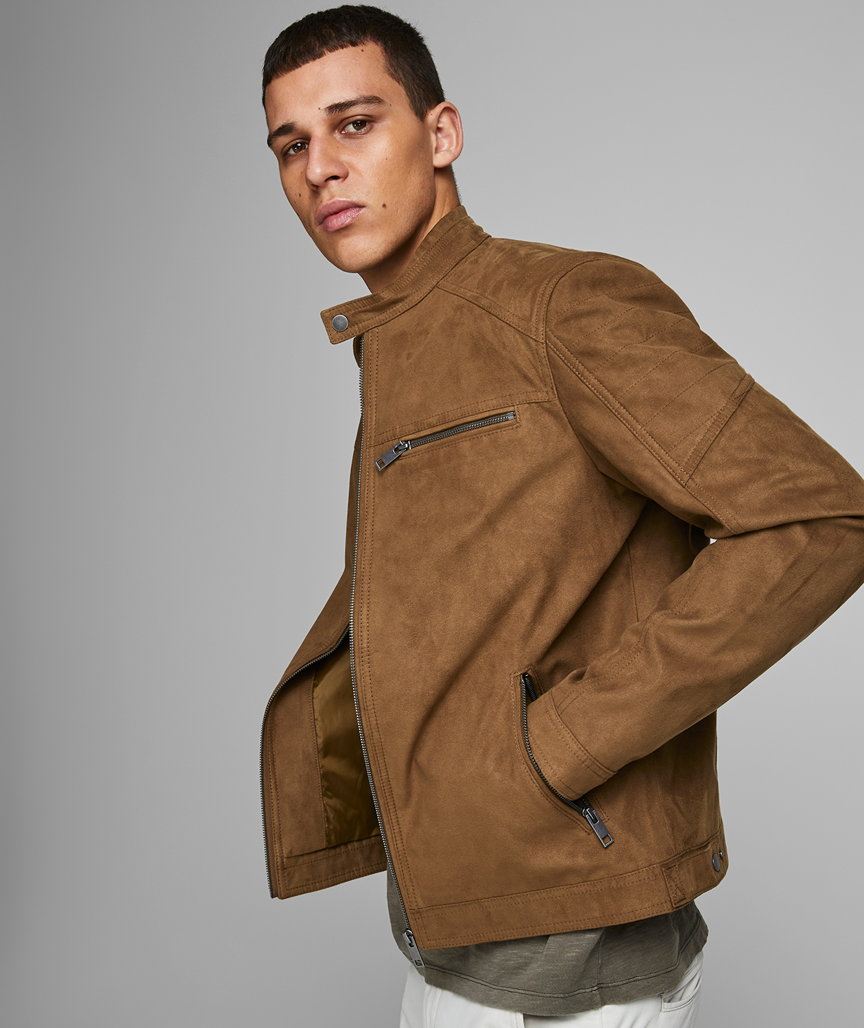 Jack & Jones JJEROCKY mockaimitation jacka, Cognac, large image number 7