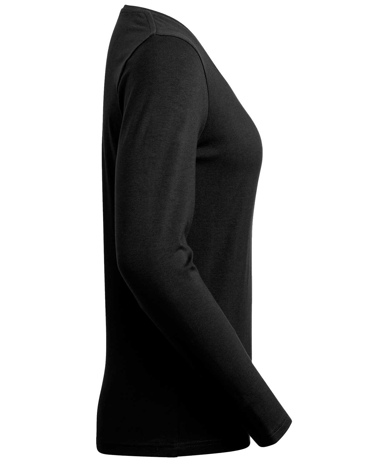 South West Lily Bio lang&auml;rmliges Damen T-Shirt, Schwarz, large image number 2