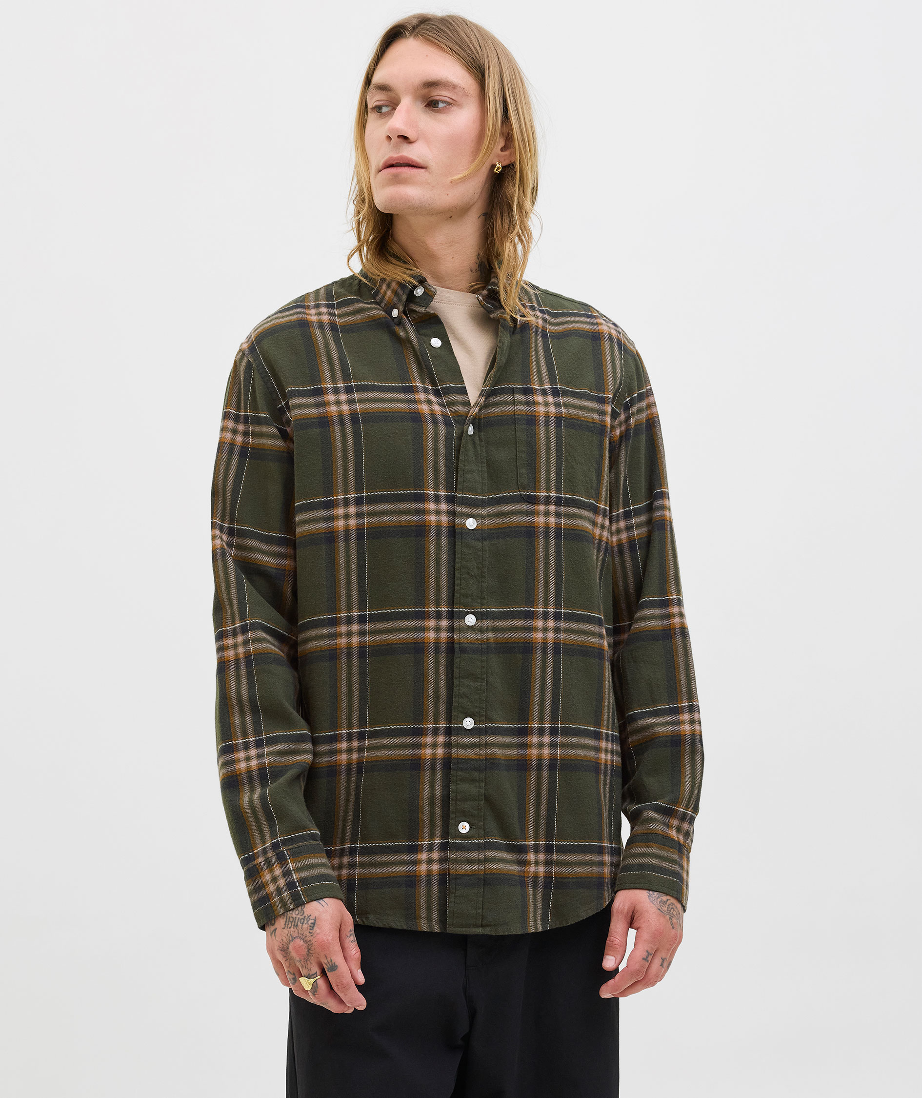 Jack & Jones JJECLASSIC flanellskjorta, Rosin