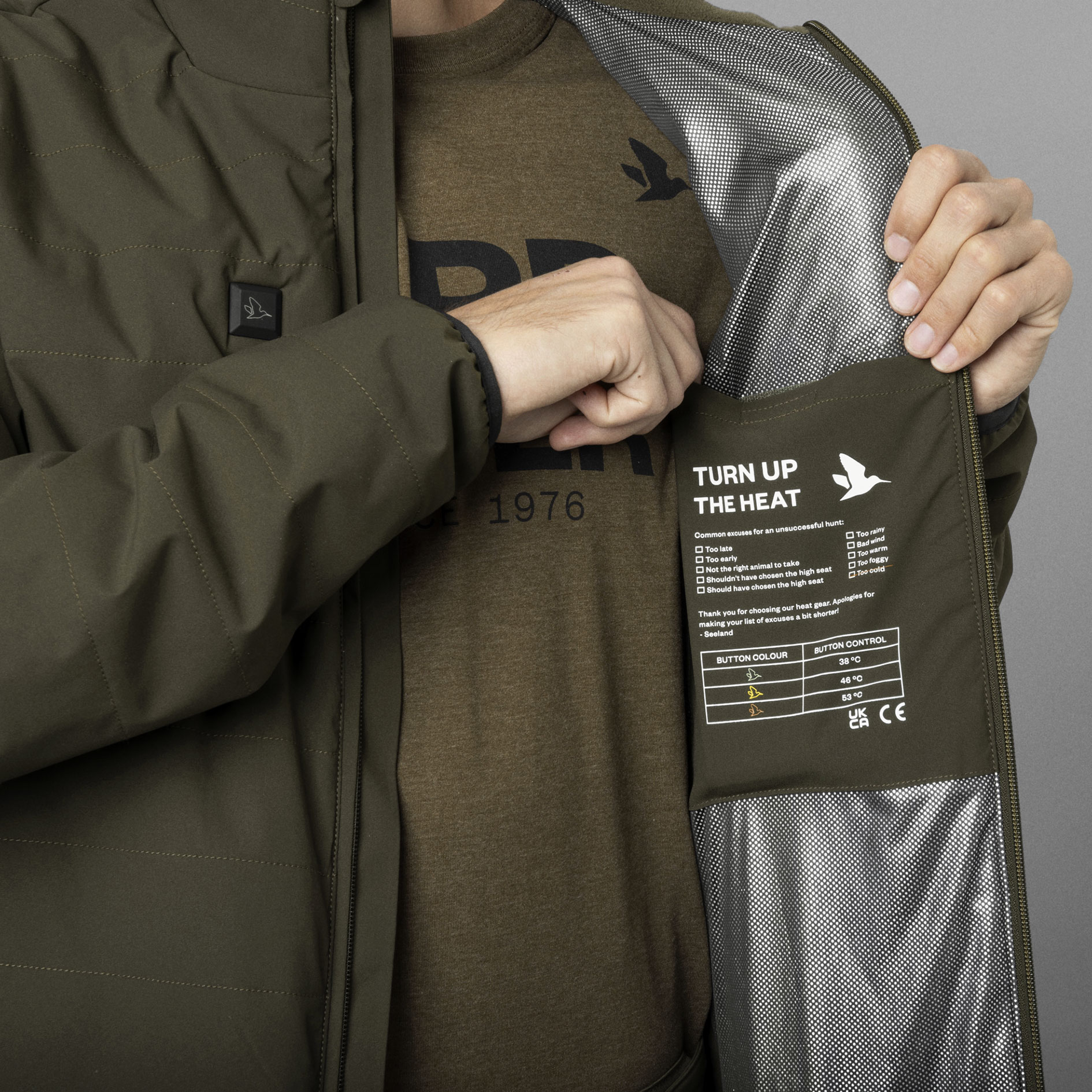 Seeland Celsius Heat quilted jacket, Pine green, large image number 6