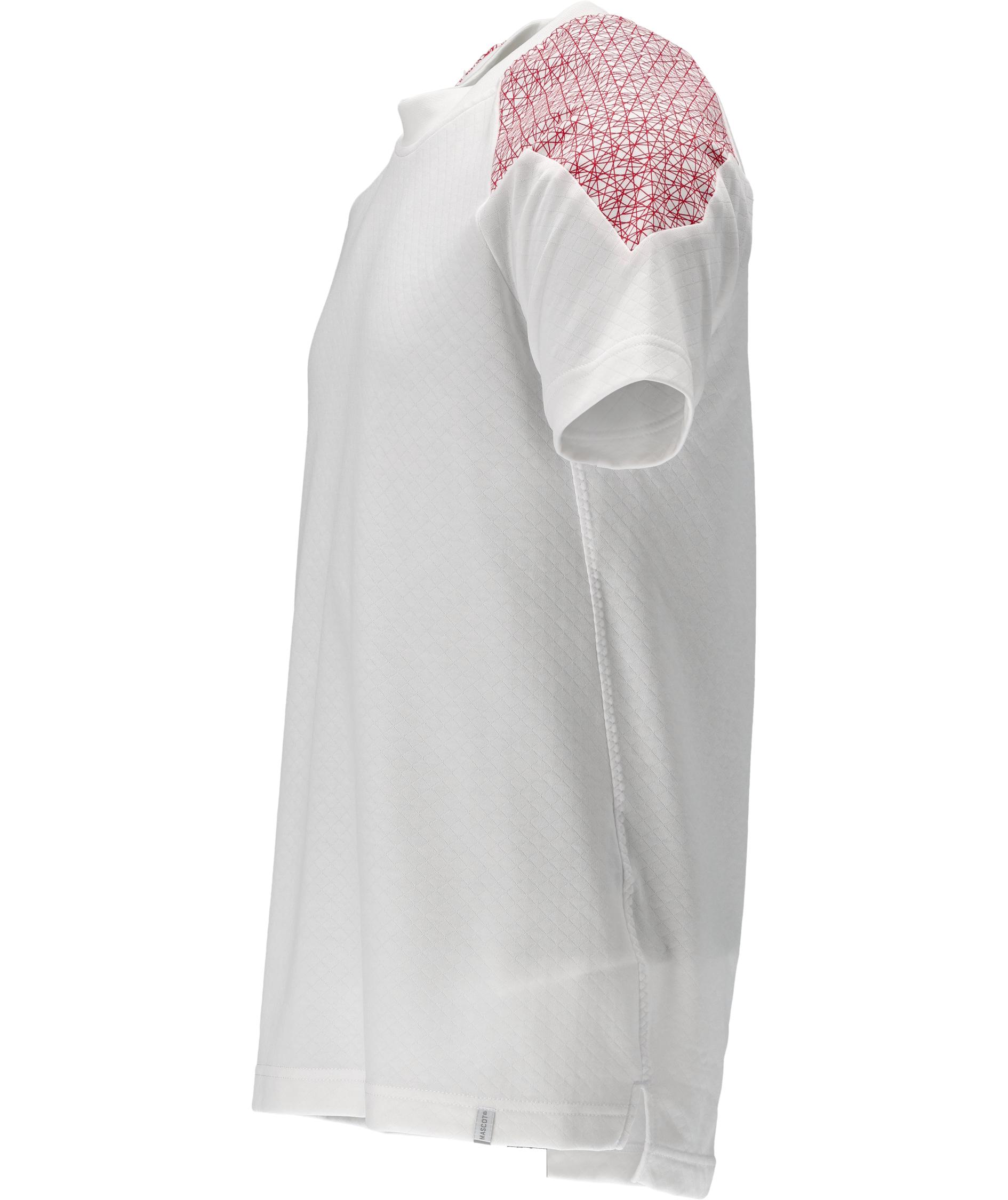 Mascot Food & Care Premium Performance HACCP-zugelassene T-shirt, Weiss/Signalrot, large image number 2