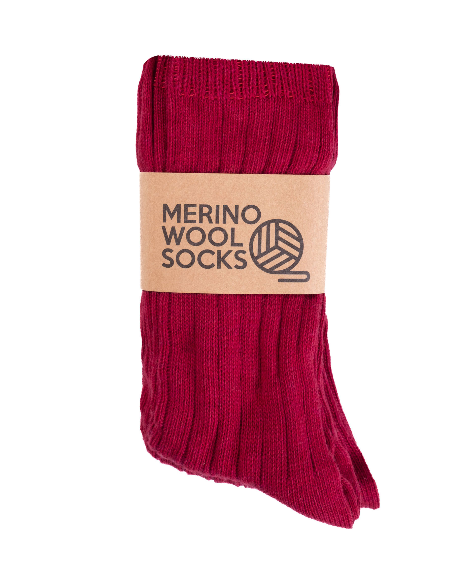 3-pack strumpor med merinoull, Salsa Red