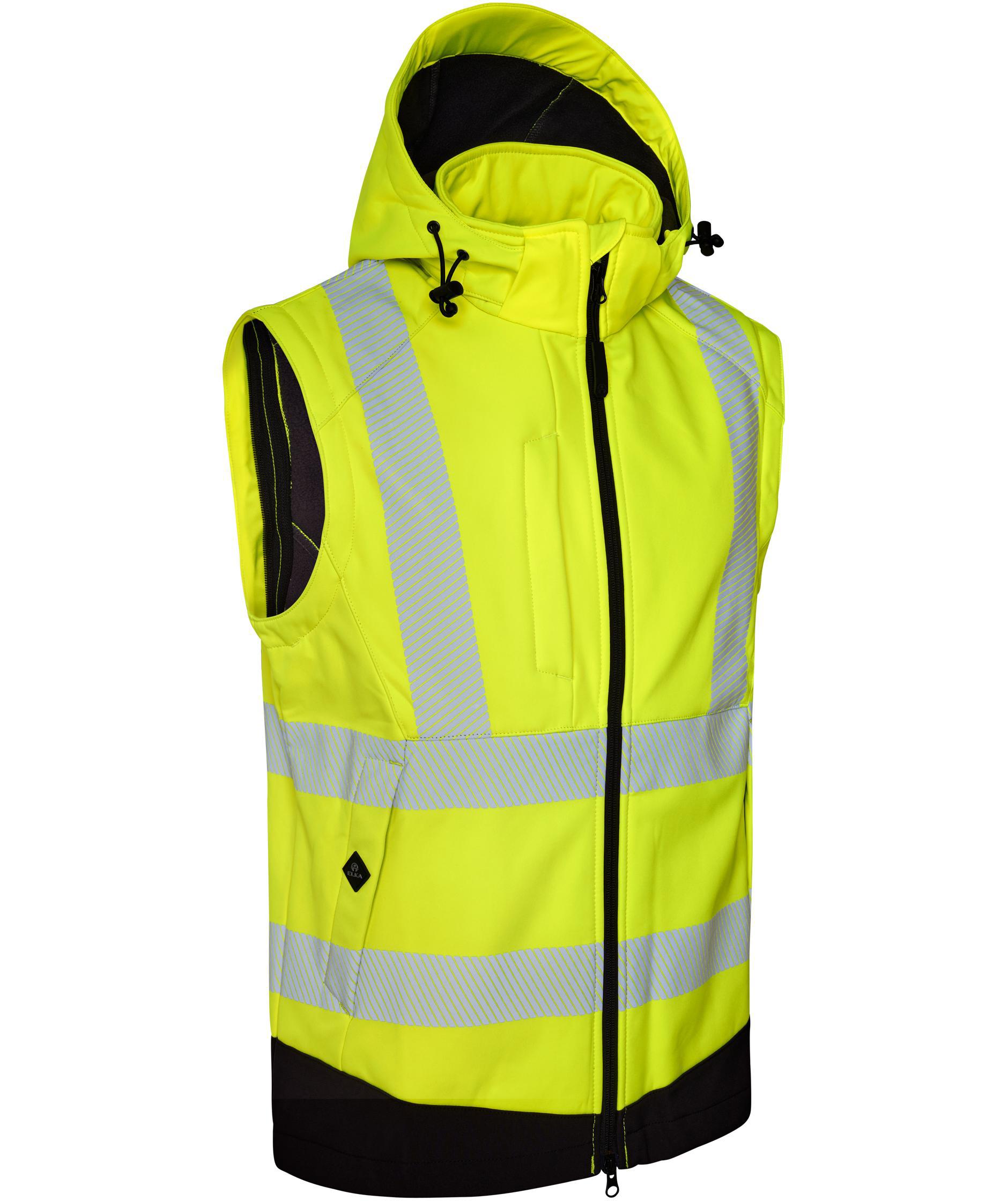 ELKA Visible Xtreme 2-in-1 softshell jacket, Hi-vis Yellow/Black, large image number 1