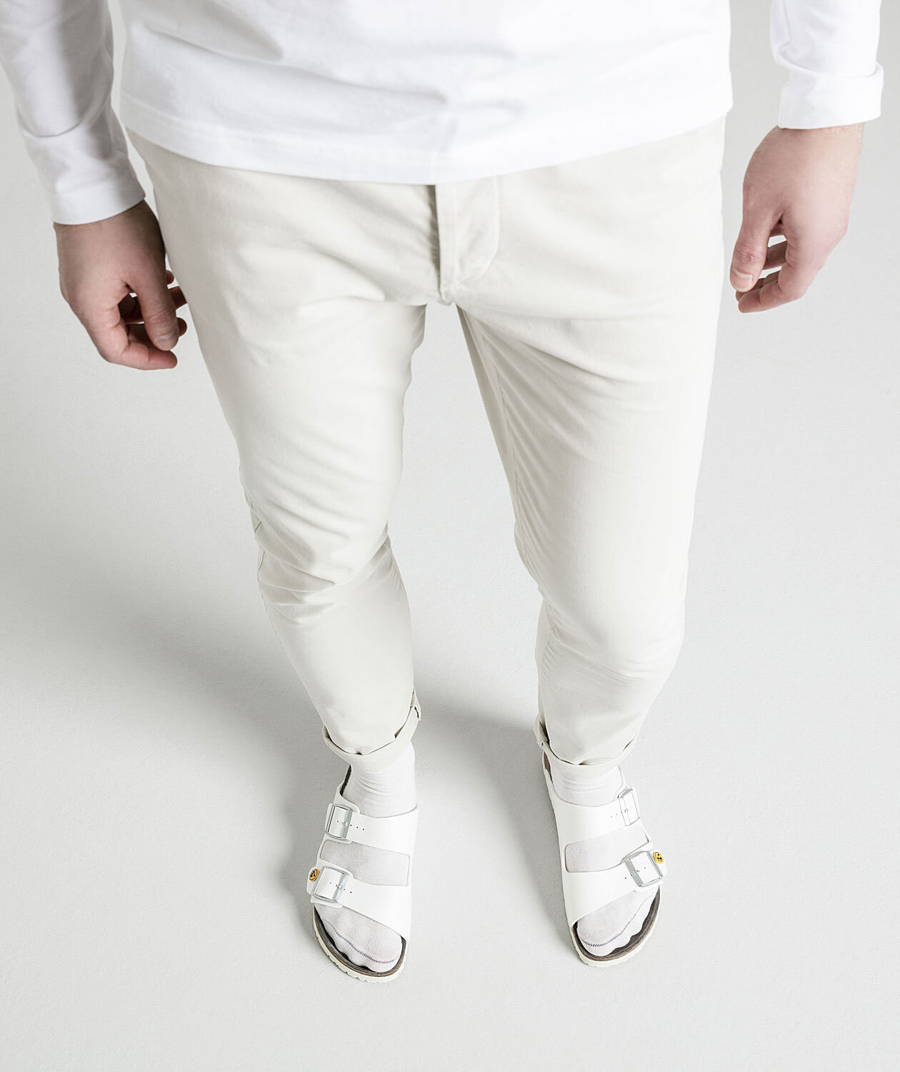 Birkenstock Arizona ESD Narrow Fit sandaler, Hvid, large image number 1