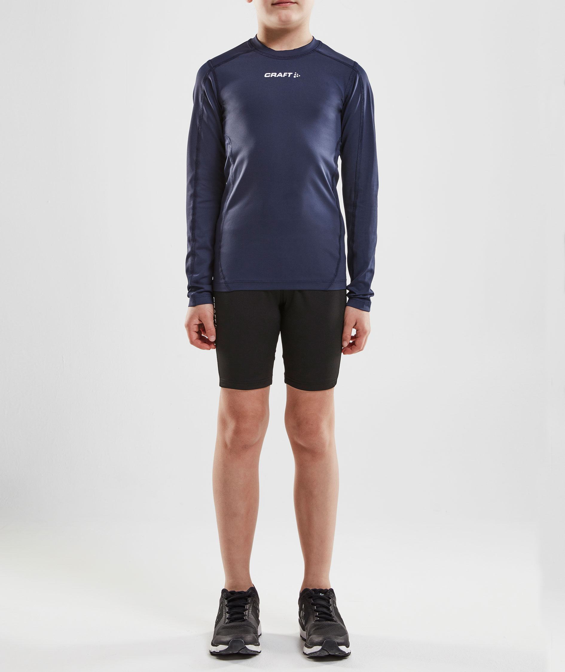 Craft Pro Control Compression lang&auml;rmliges T-Shirt f&uuml;r Kinder, Navy, large image number 3