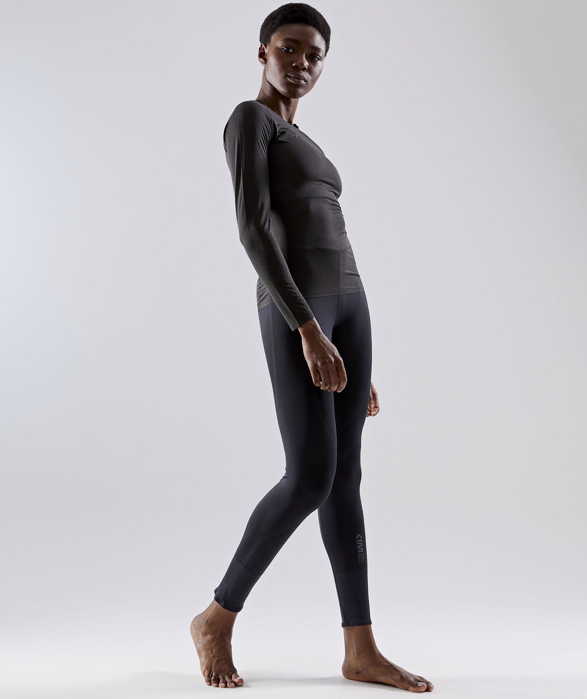 Craft PRO Dry Nanoweight l&aring;ng&auml;rmad T-shirt dam, Black