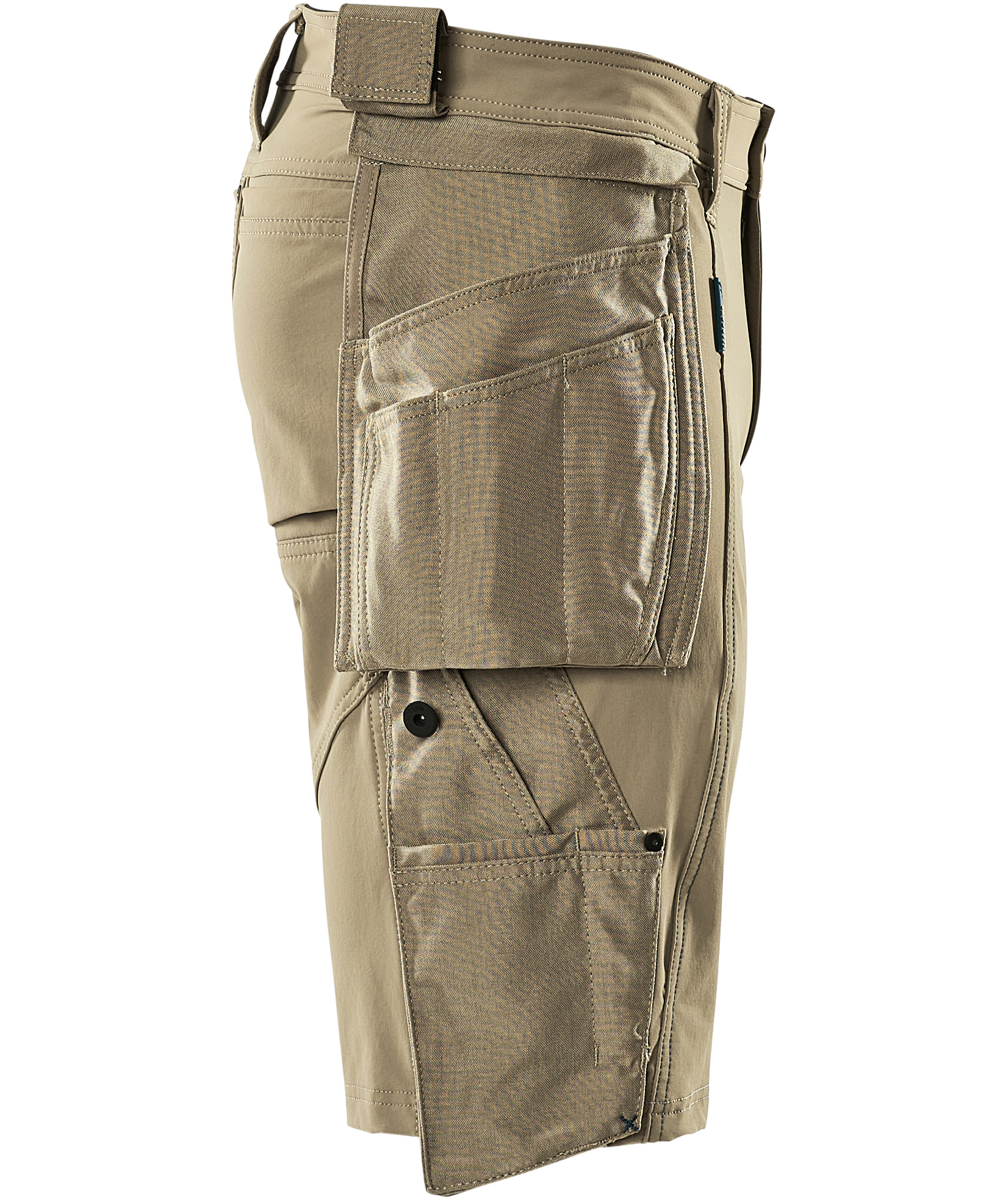 Mascot Advanced h&aring;ndv&aelig;rkershorts full stretch, Lys Khaki, large image number 3