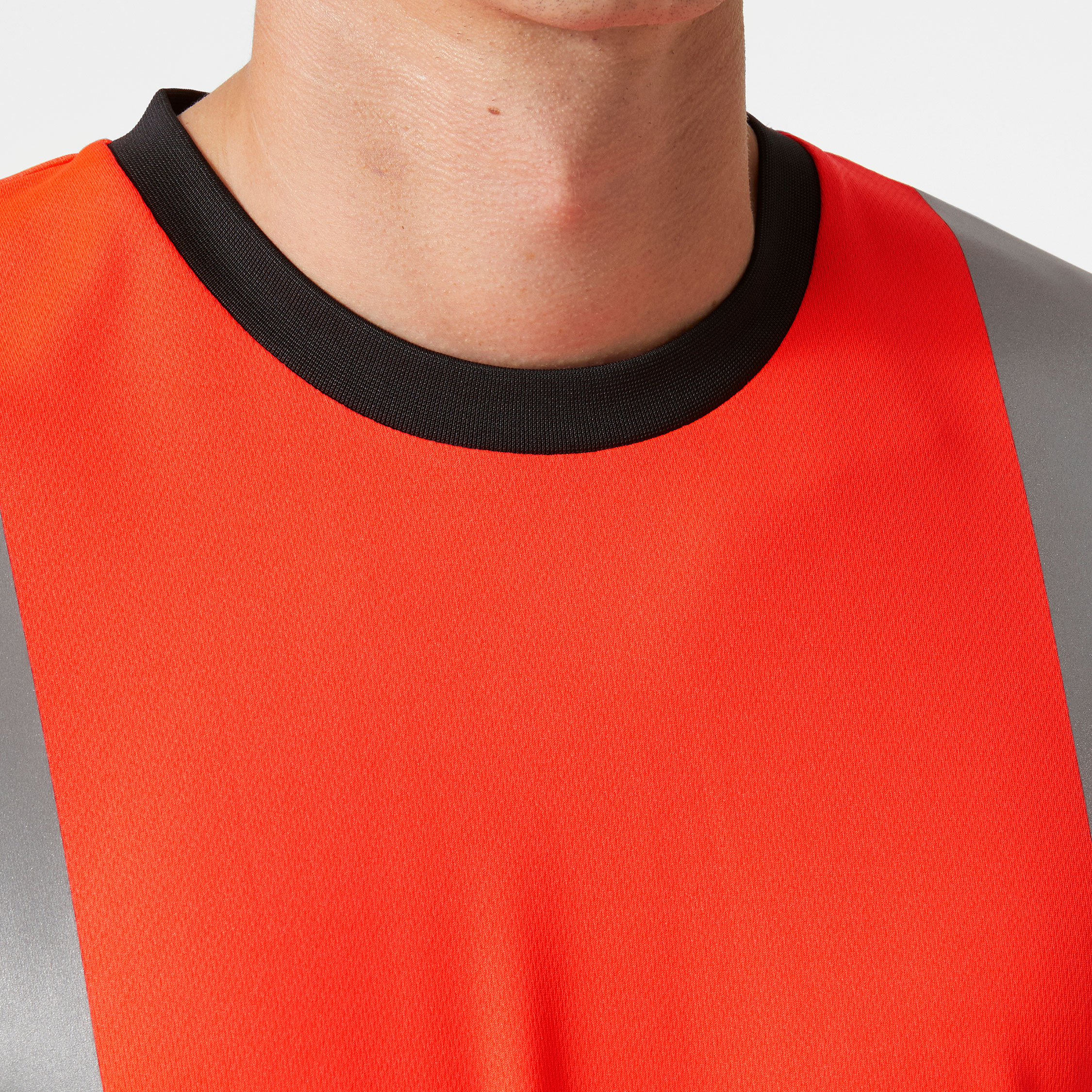 Helly Hansen Addvis l&aring;ng&auml;rmad T-shirt, Varsel R&ouml;d/Ebony, large image number 4