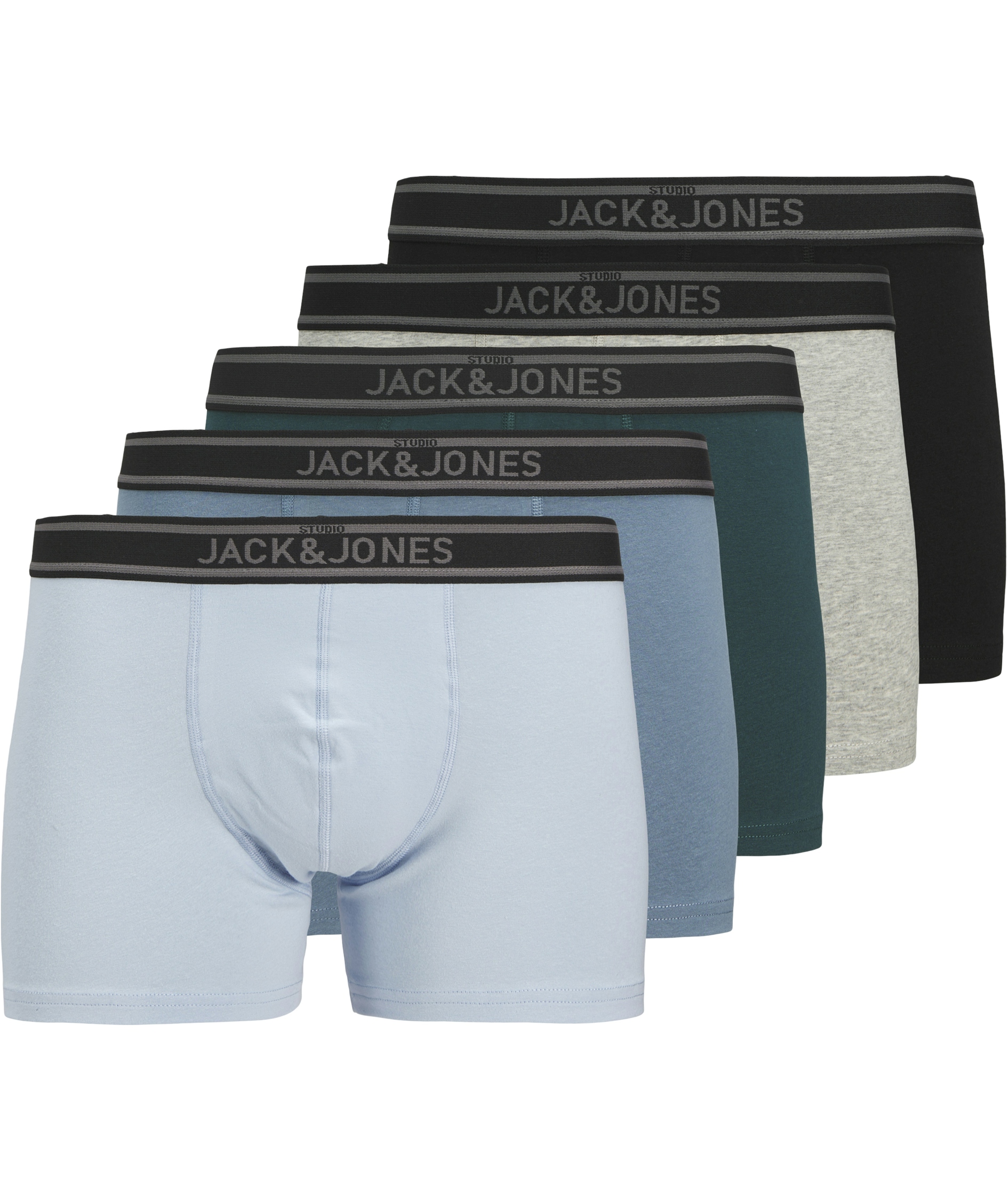 Jack & Jones JACKYLE 5-pack boxershorts, Chambray Blue