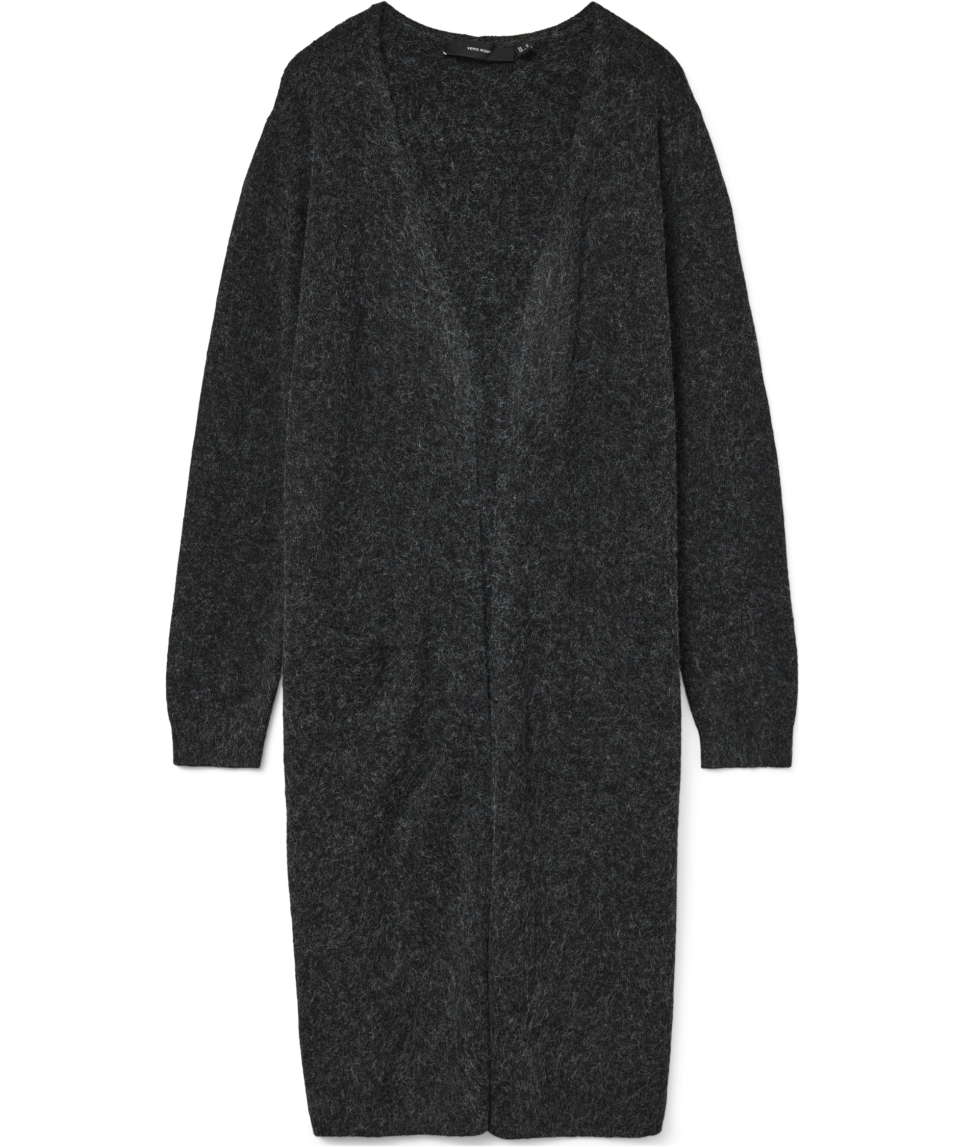 Vero Moda VMDOFFY l&aring;ng stickad cardigan dam, Black